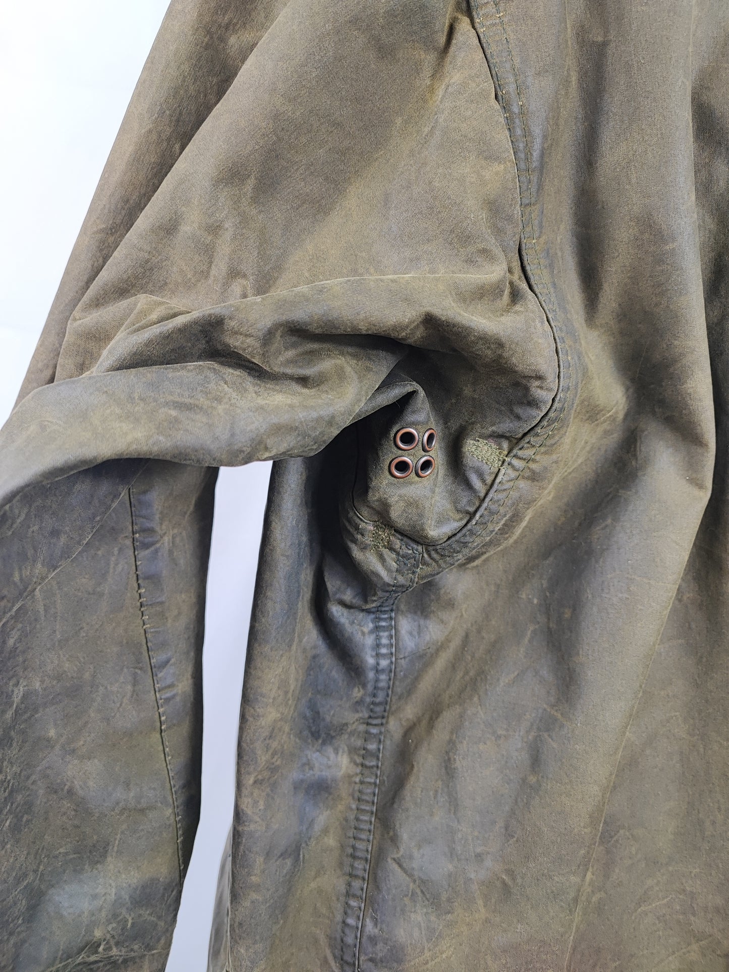 Giacca Barbour Northumbria vintage verde C44/112 cm-Man green Waxed Northumbria Jacket Large/XLarge