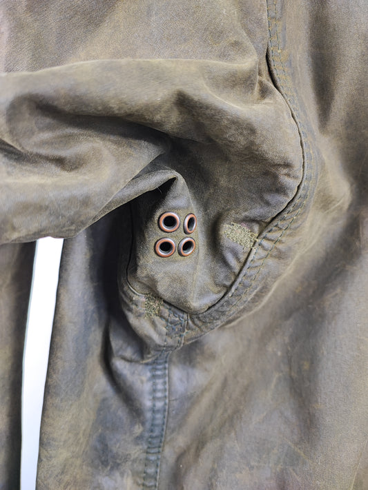 Giacca Barbour Northumbria vintage verde C44/112 cm-Man green Waxed Northumbria Jacket Large/XLarge