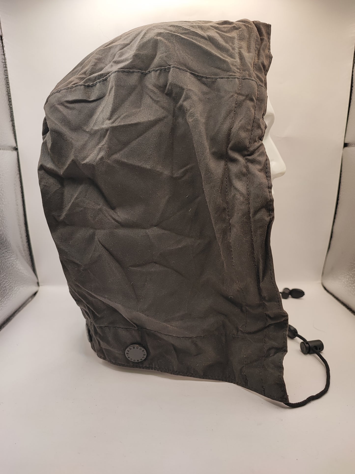 Cappuccio Barbour nero recente  - Black Waxed hood One size
