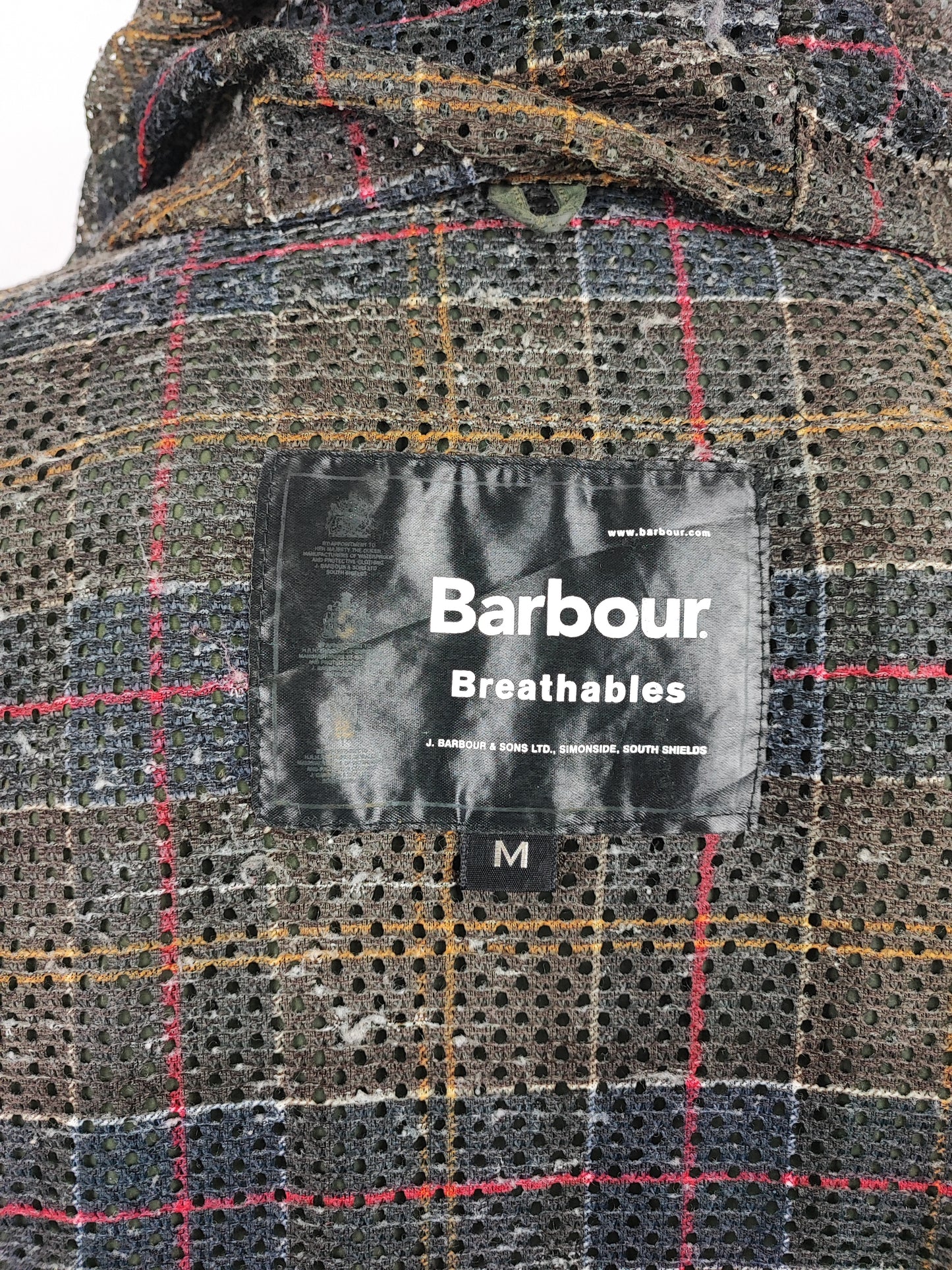 Giacca Barbour verde uomo impermeabile Durham Medium- Man Green Waterproof Durham Stowaway jacket size M