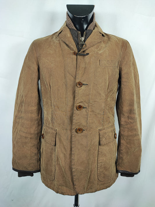 Giacca Barbour Uomo beige blazer Small - Beige waxed Lumley riding blazer Jacket Size S