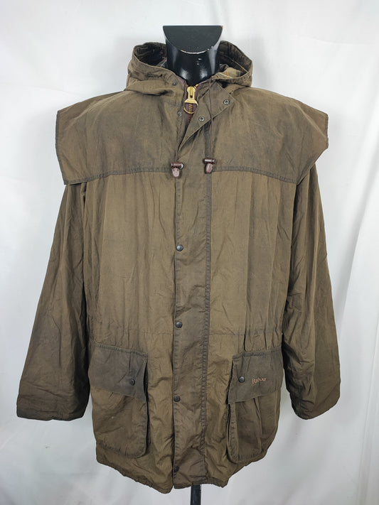 Giacca Barbour Durham verde cerata oliva c48/122 cm XL/XXL - Man olive wax Durham jacket size c48