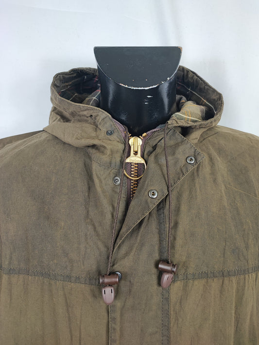 Giacca Barbour Durham verde cerata oliva c48/122 cm XL/XXL - Man olive wax Durham jacket size c48