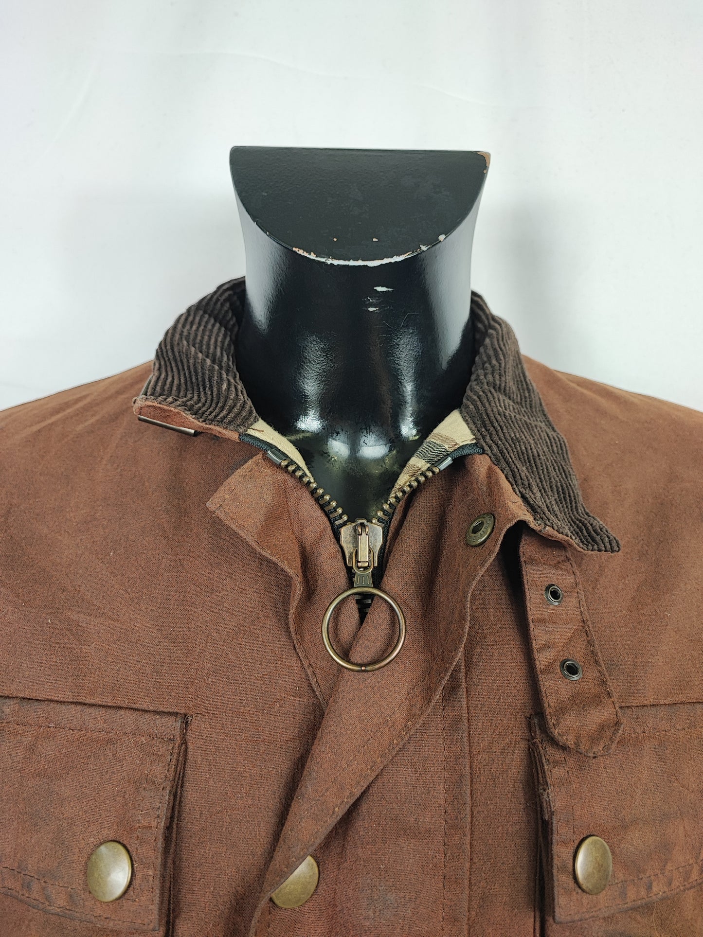 Giacca Belstaff Donna Marrone cerata Tg. 42 Lady Brown waxed Jacket Size Medium - Shop In London