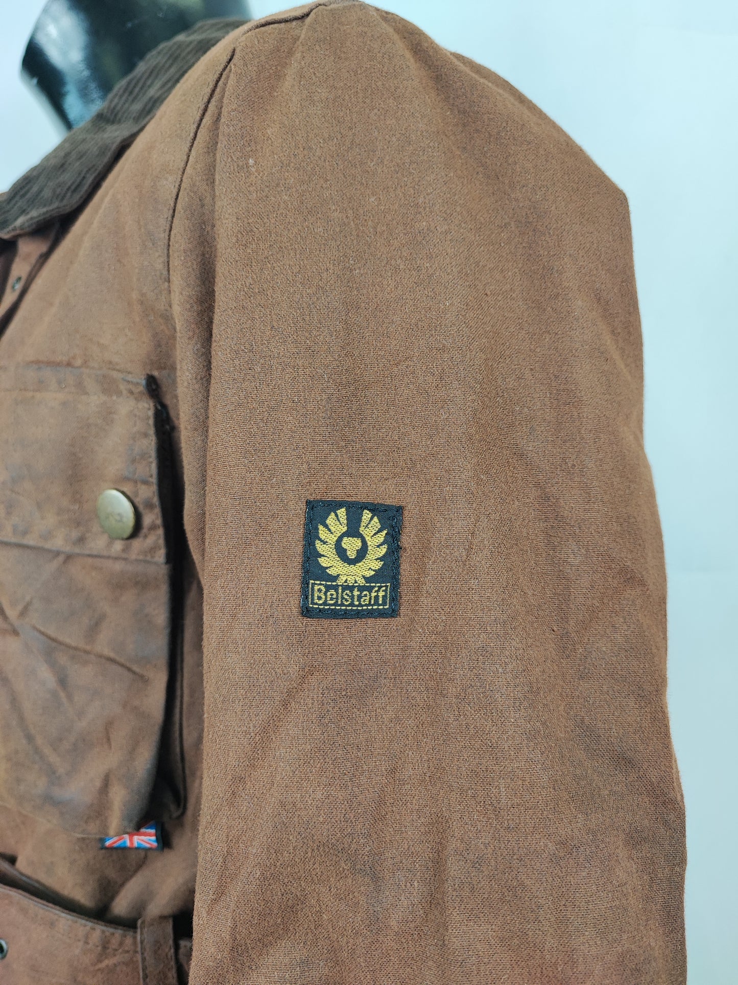 Giacca Belstaff Donna Marrone cerata Tg. 42 Lady Brown waxed Jacket Size Medium - Shop In London