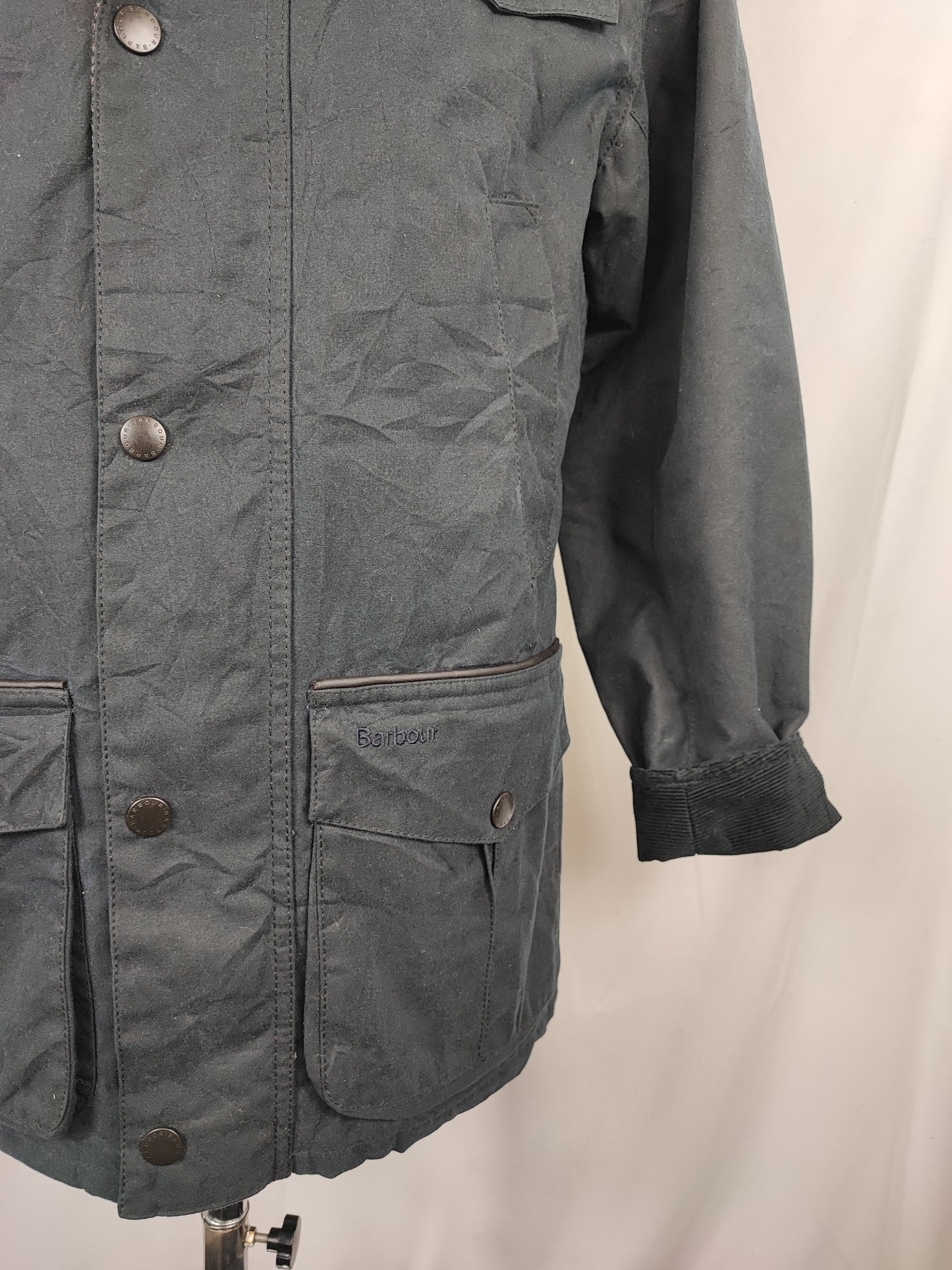 Barbour Giacca uomo Blu Taglia Small  Man Navy Waxed Cole Jacket Size Small