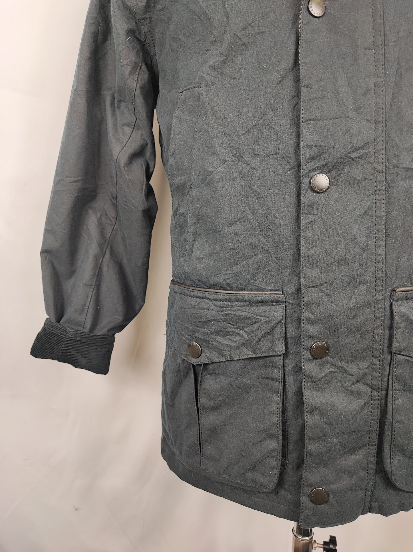 Barbour Giacca uomo Blu Taglia Small  Man Navy Waxed Cole Jacket Size Small