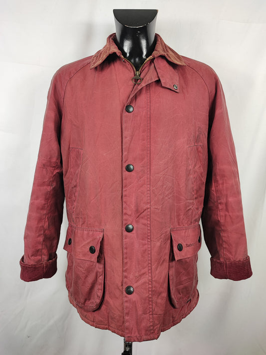 Giacca Barbour uomo cerato Ashby John Lewis rosa scuro Medium - Man Red Ashbyton wax Jacket size M