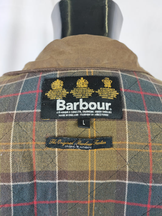 Giacca Barbour verde Uomo Trooper cerata Large Man Olive Waxed jacket size L