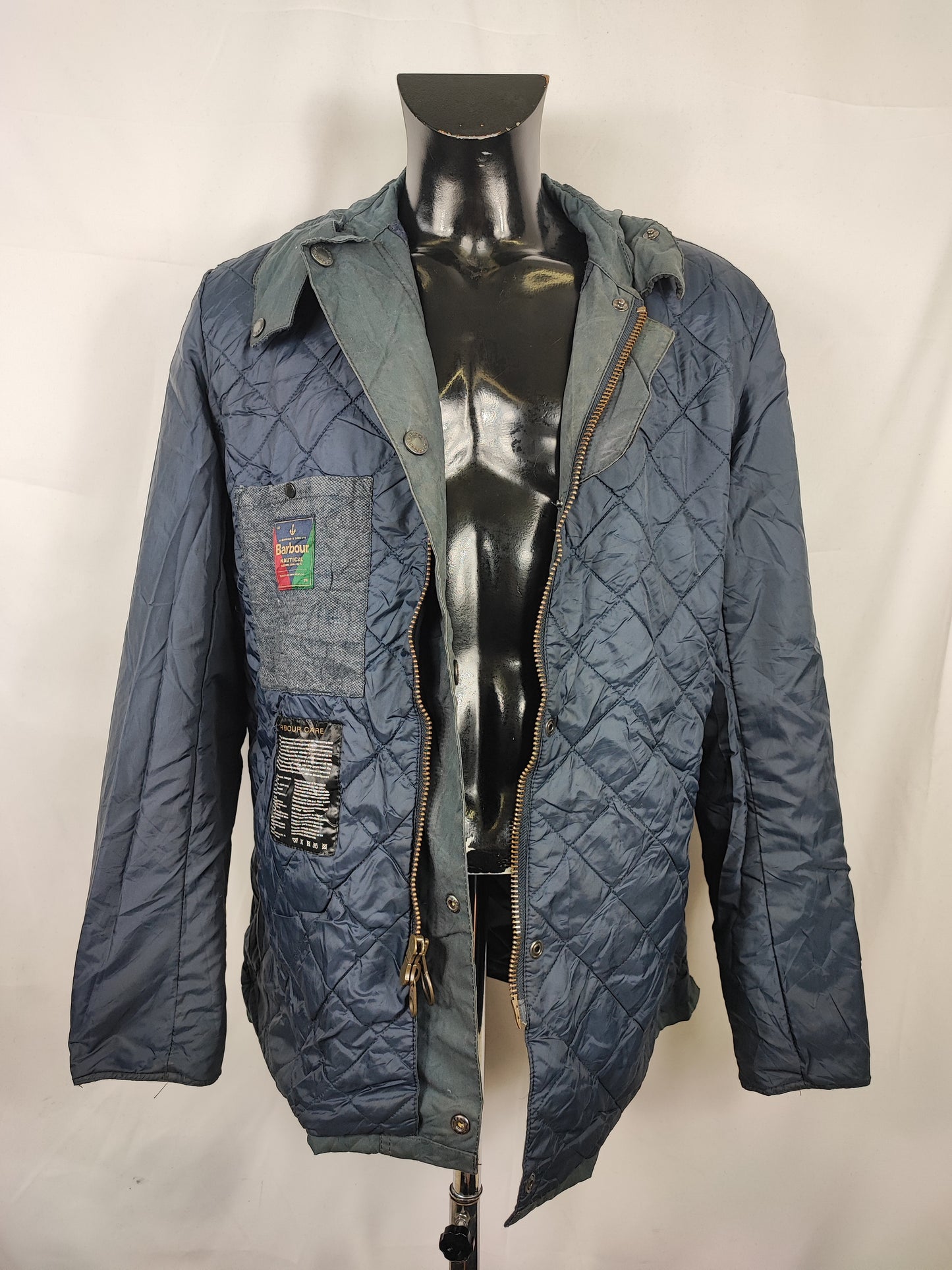 Giacca Barbour Nautical blu uomo Nautical wight XL - Man Navy  Wax Jacket size XLarge