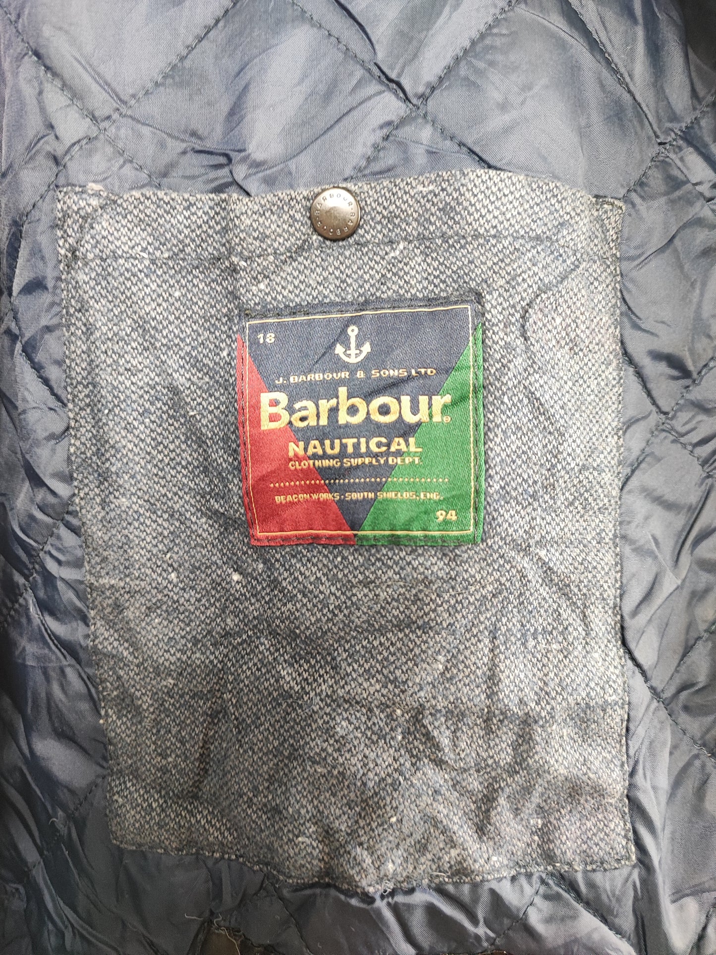 Giacca Barbour Nautical blu uomo Nautical wight XL - Man Navy  Wax Jacket size XLarge