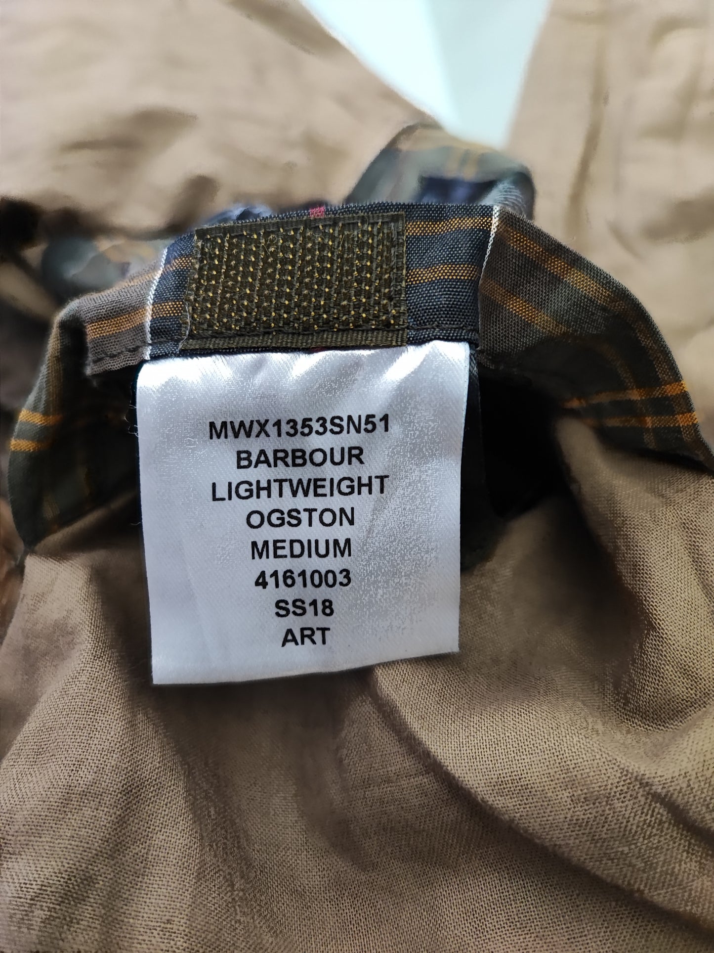 Barbour Giacca uomo Beige scuro Medium Lightweight Ogston - Man Sandstone Lightweight Ogston Size M