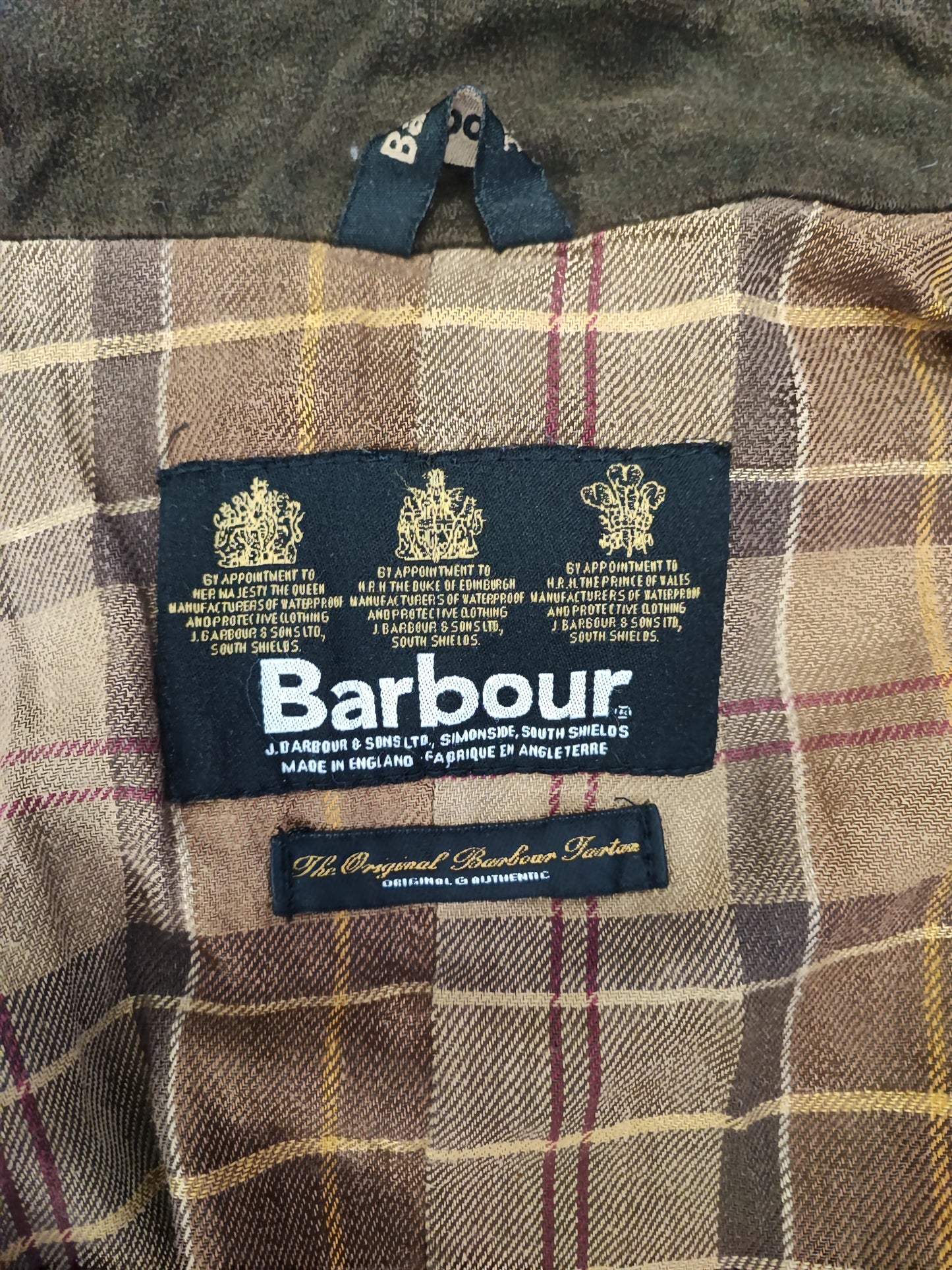 Barbour Giacca corta marrone donna Utility Medium 42 Lady Brown Utility wax Jacket uk12