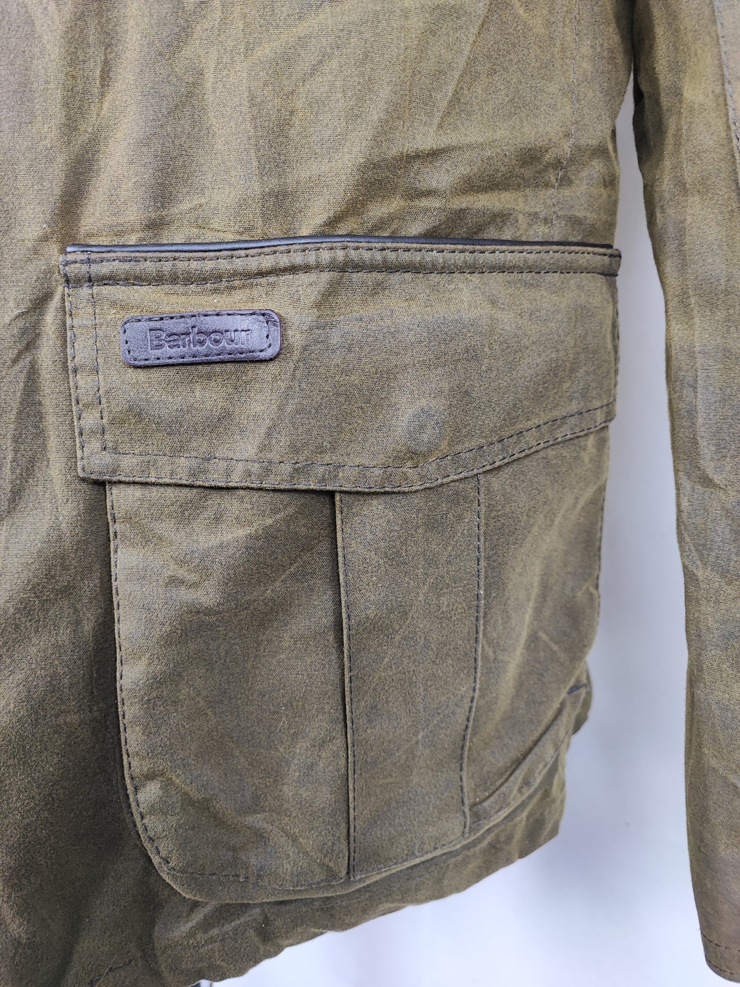 Giacca Barbour Verde oliva cerata Wax Gilpin Large - Man Wax Olive jacket size L