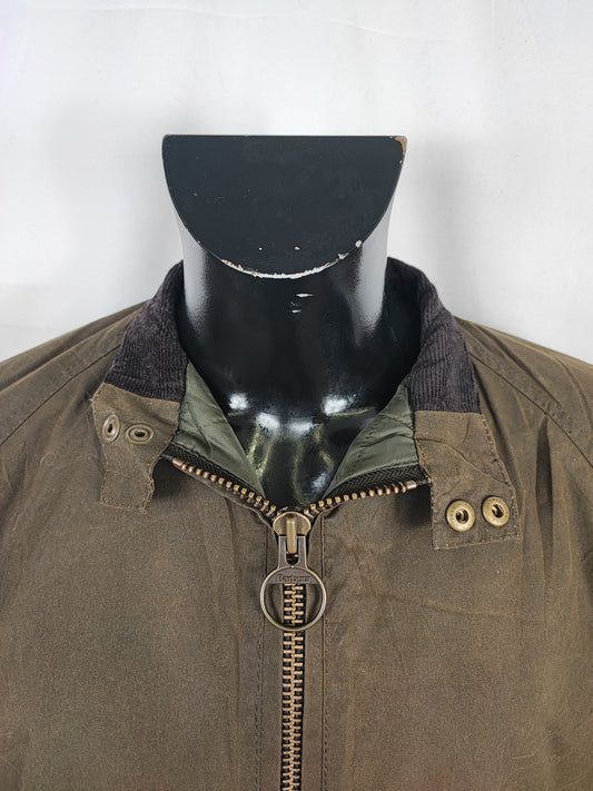 Barbour Merchant Steve Mc Queen Verde Large SLIM FIT- Man Green Steve Mc Queen Size Large