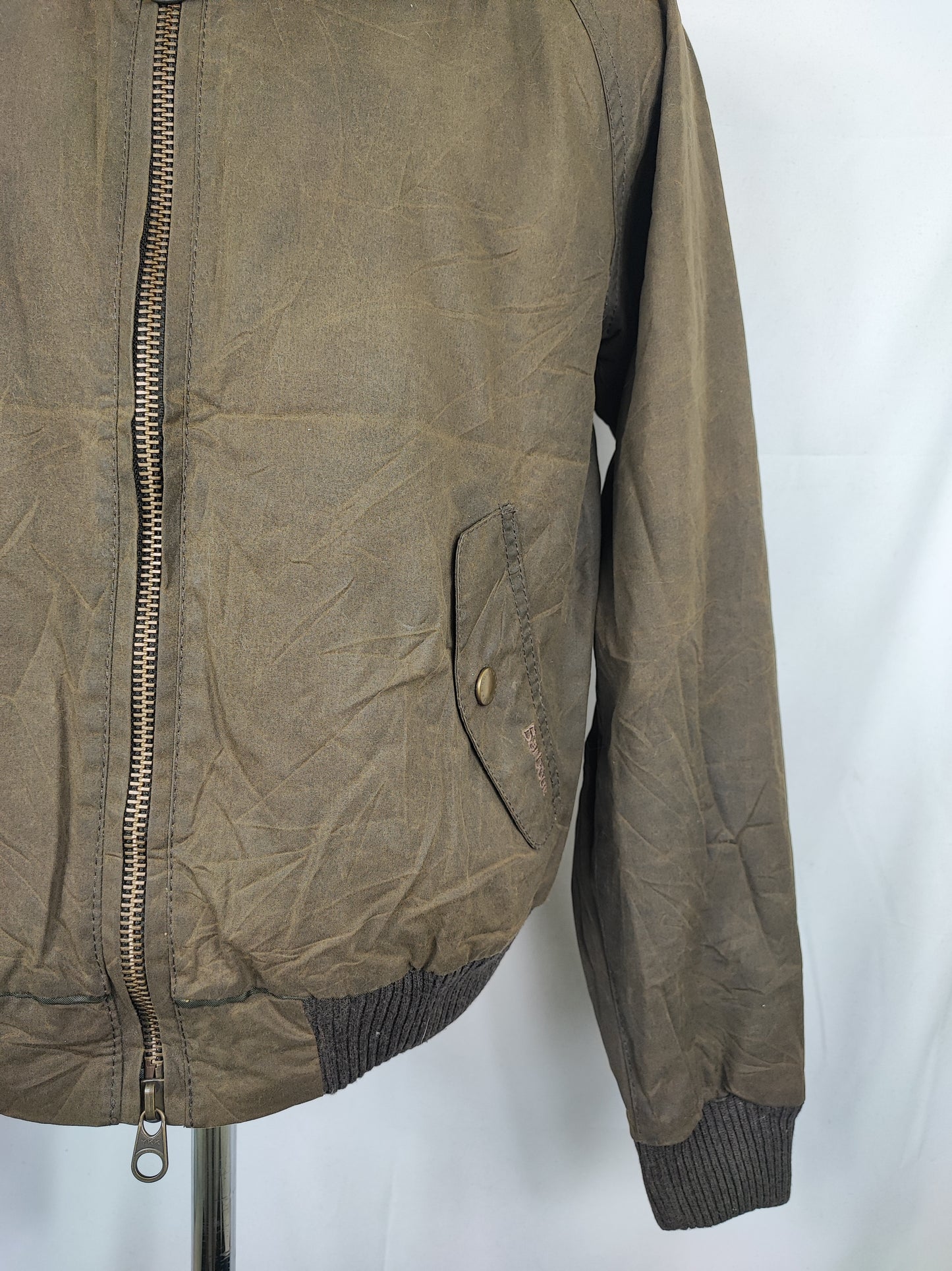 Barbour Merchant Steve Mc Queen Verde Large SLIM FIT- Man Green Steve Mc Queen Size Large