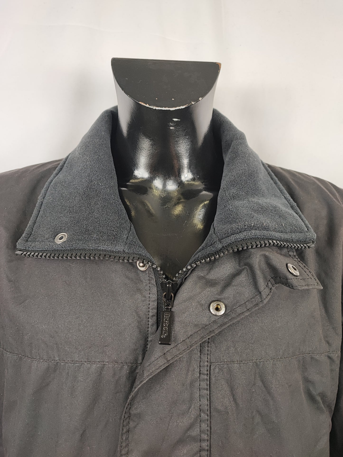 Barbour Giacca da Uomo nera cerata XLarge Man Polarwax Black Jacket Size XL