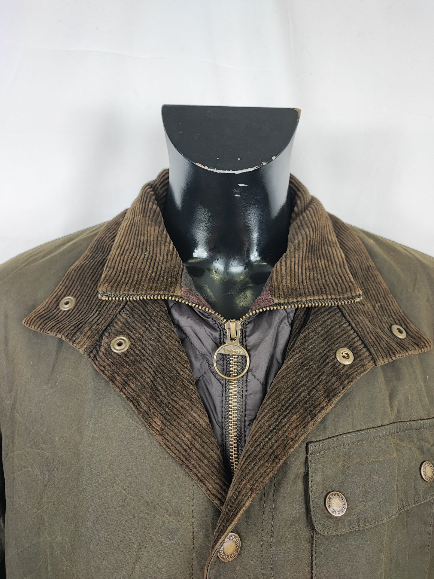 Barbour Giacca uomo Verde Taglia Large  Man Olive Waxed Connel Jacket Size Large
