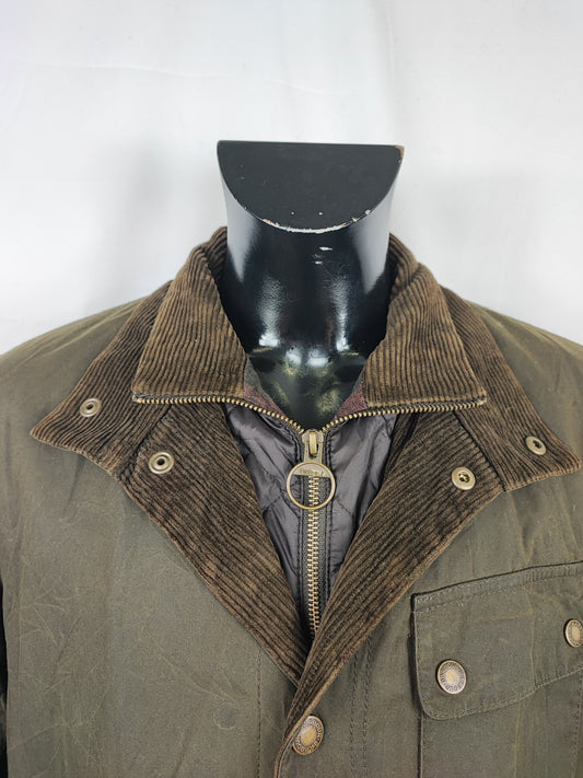 Barbour Giacca uomo Verde Taglia Large  Man Olive Waxed Connel Jacket Size Large