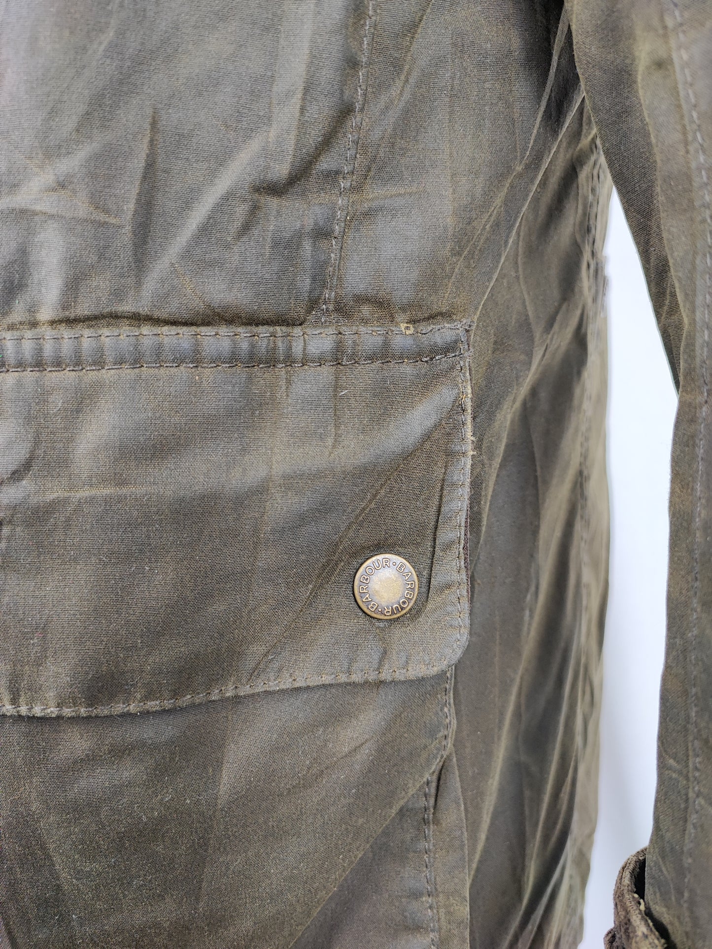 Barbour Giacca uomo Verde Taglia Large  Man Olive Waxed Connel Jacket Size Large