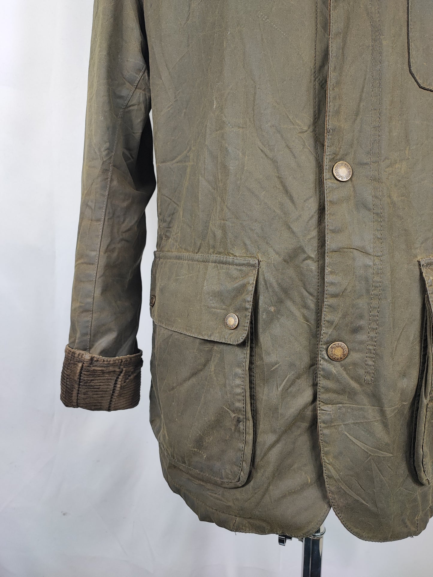 Barbour Giacca uomo Verde Taglia Large  Man Olive Waxed Connel Jacket Size Large