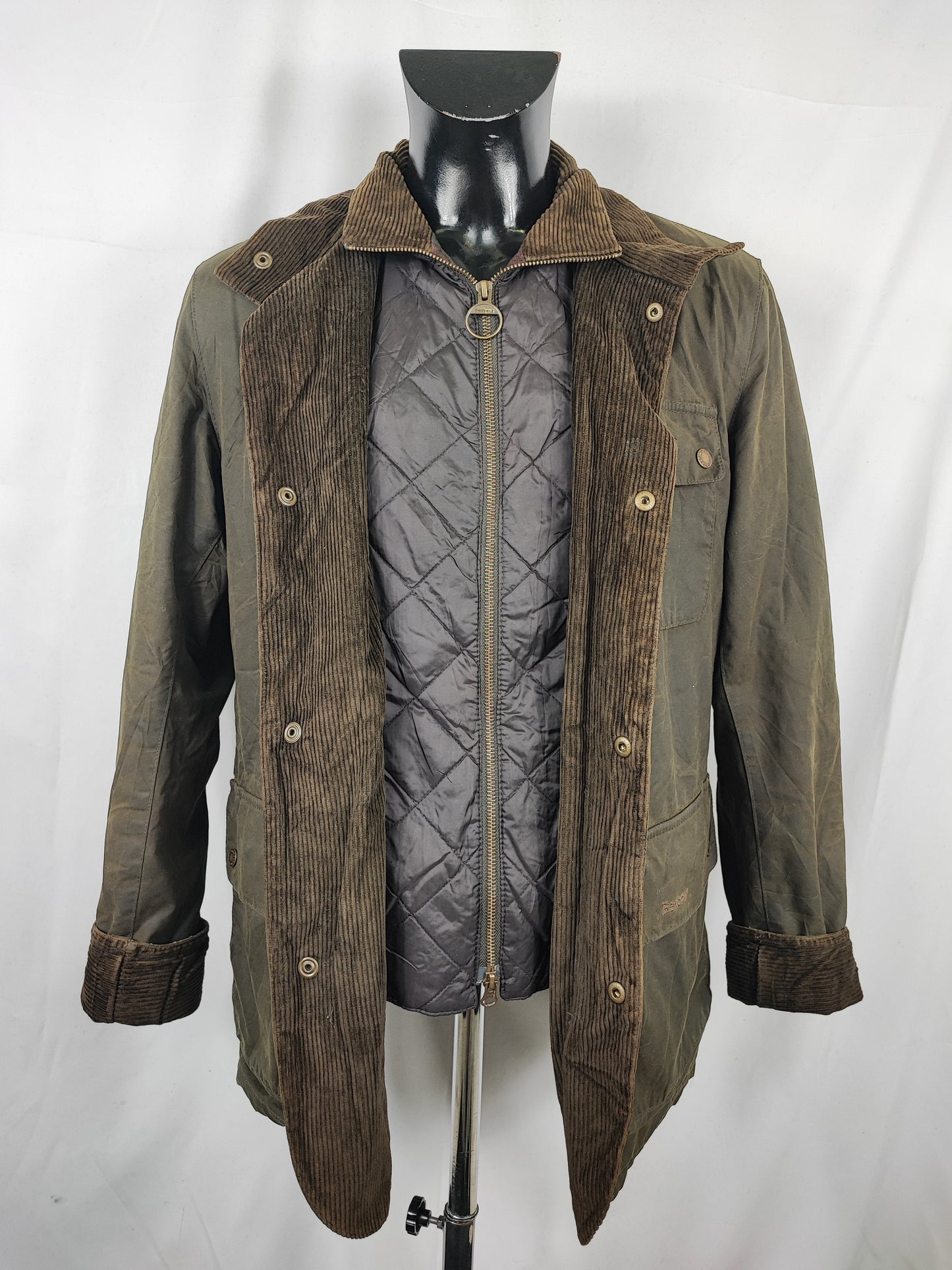 Barbour Giacca uomo Verde Taglia Large  Man Olive Waxed Connel Jacket Size Large