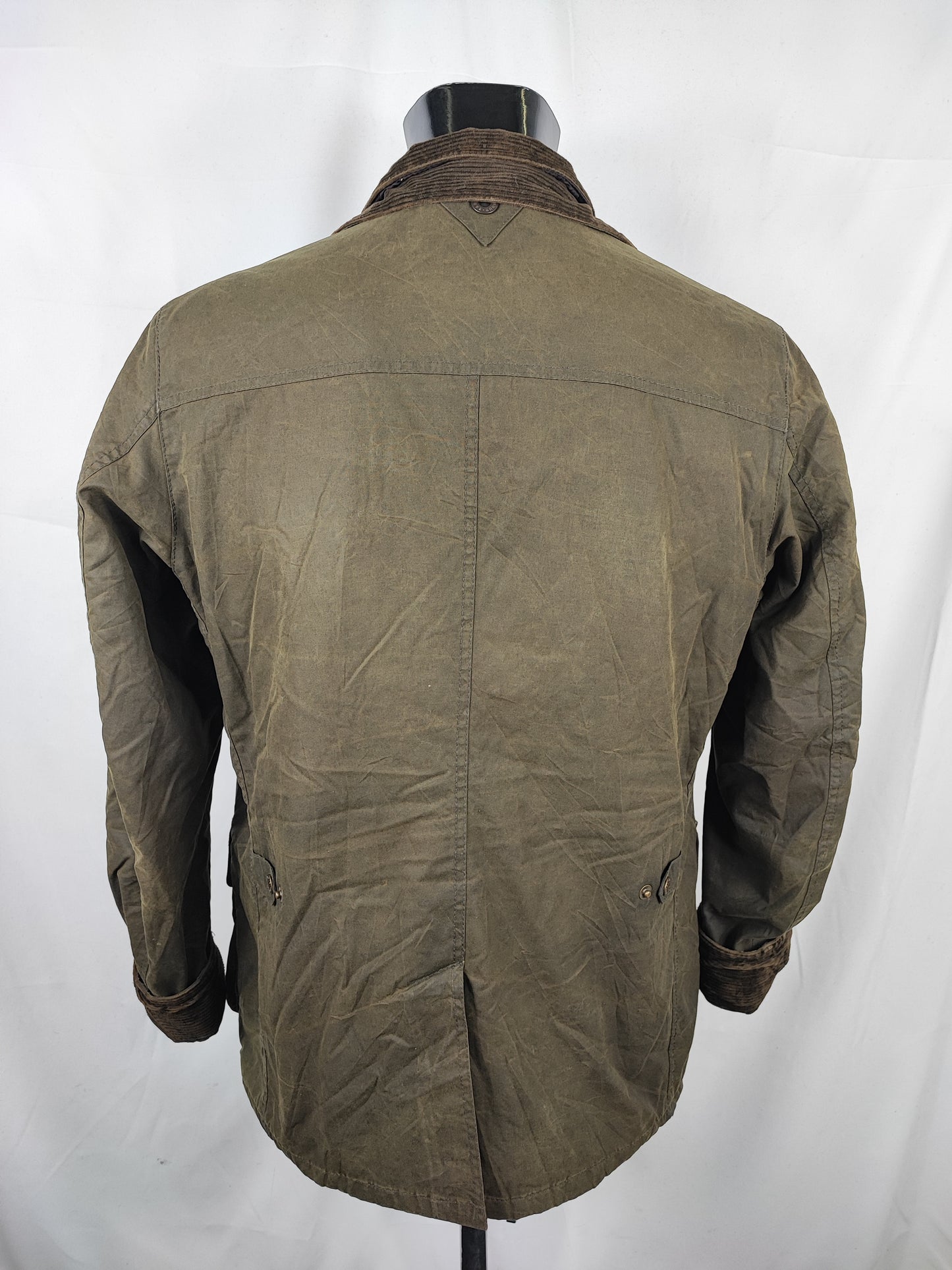 Barbour Giacca uomo Verde Taglia Large  Man Olive Waxed Connel Jacket Size Large