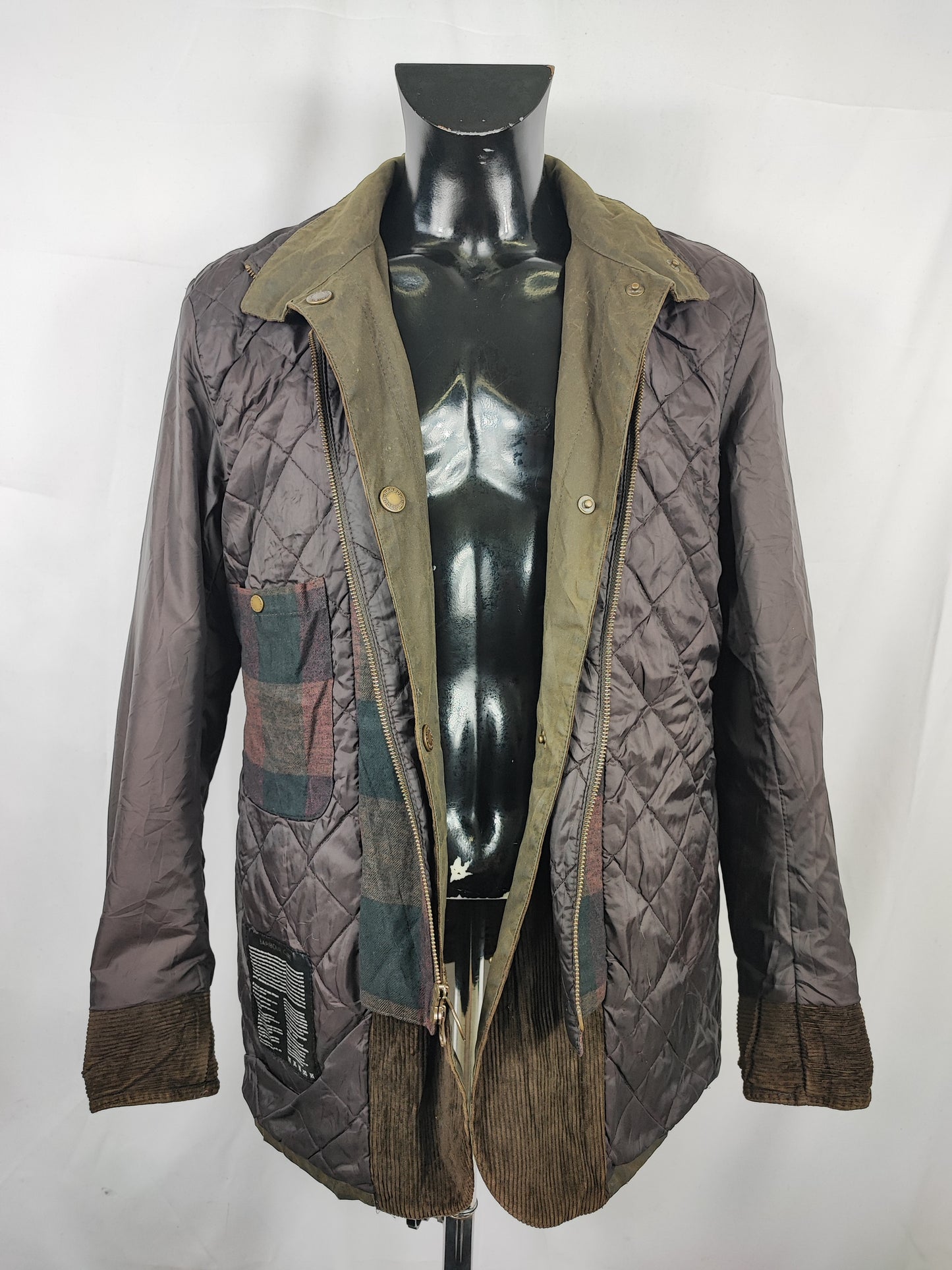 Barbour Giacca uomo Verde Taglia Large  Man Olive Waxed Connel Jacket Size Large