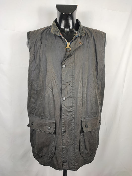 Barbour Gilet cerato da uomo Westmorland Blu XXLarge- Navy vintage Westmorland Waistcoat size XXL