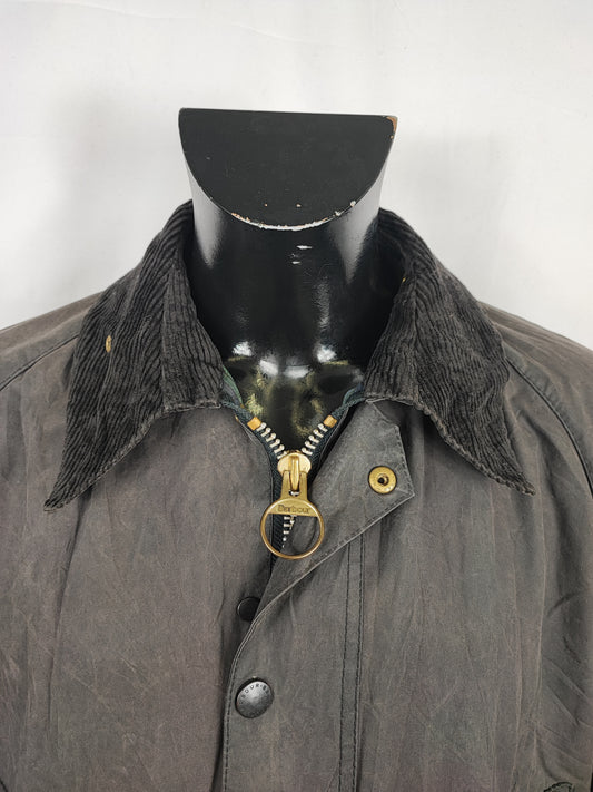Barbour Bedale Uomo Vintage Nero C44/112 cm Man Bedale waxed Black jacket Size Large
