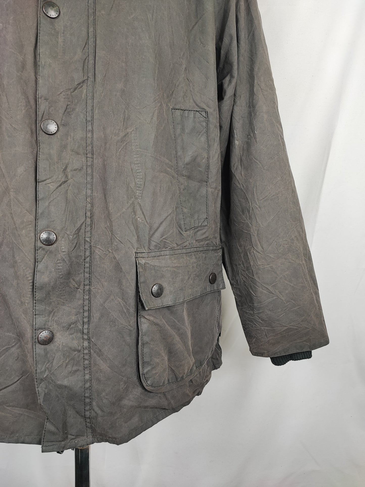 Barbour Bedale Uomo Vintage Nero C44/112 cm Man Bedale waxed Black jacket Size Large
