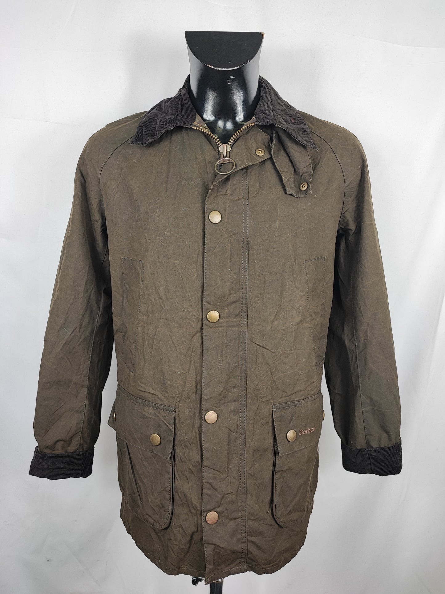 Giacca Barbour cerata Ashby verde XSmall -  Man Waxed Olive Ashby Jacket size XSmall