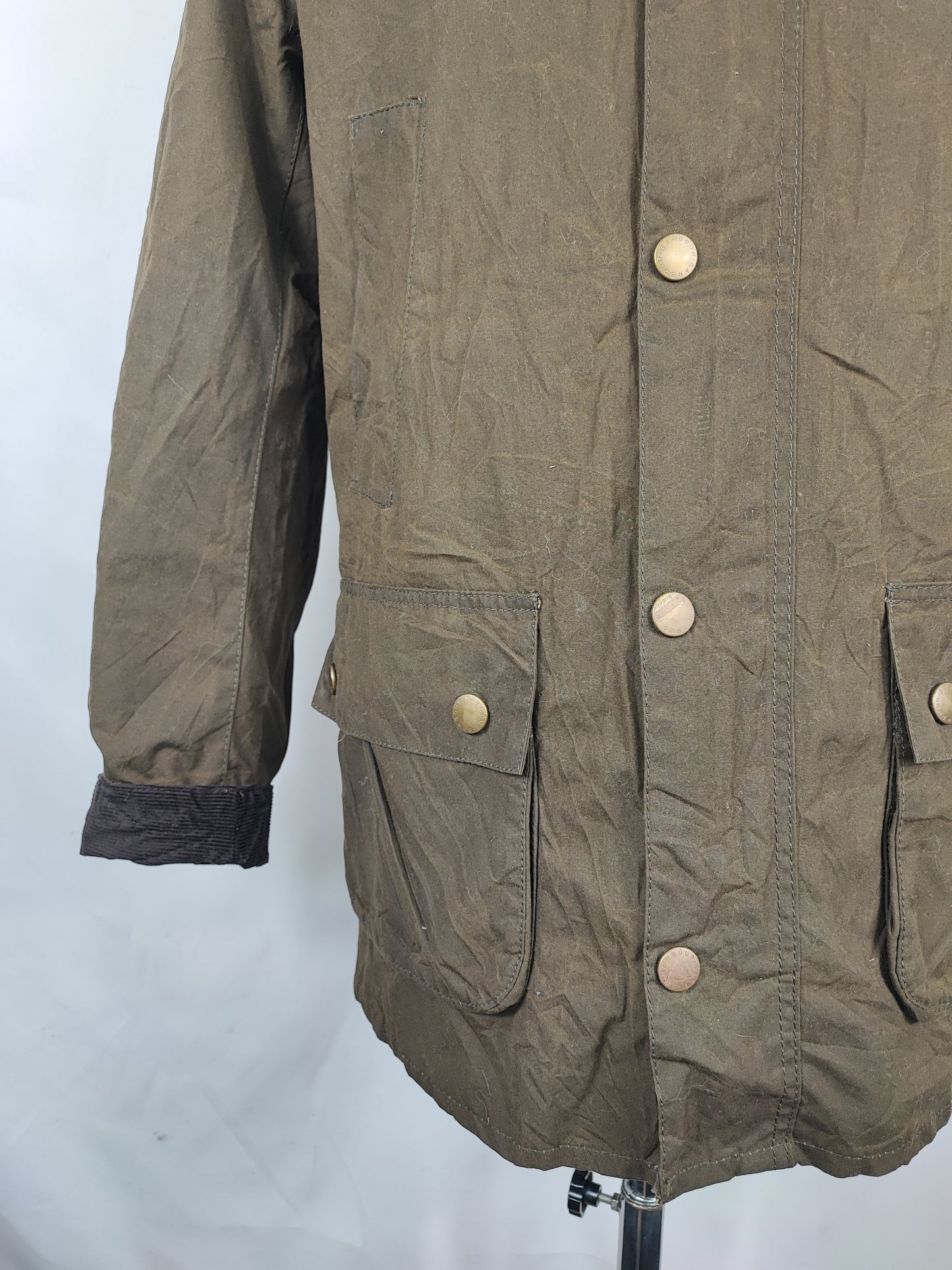 Giacca Barbour cerata Ashby verde XSmall -  Man Waxed Olive Ashby Jacket size XSmall