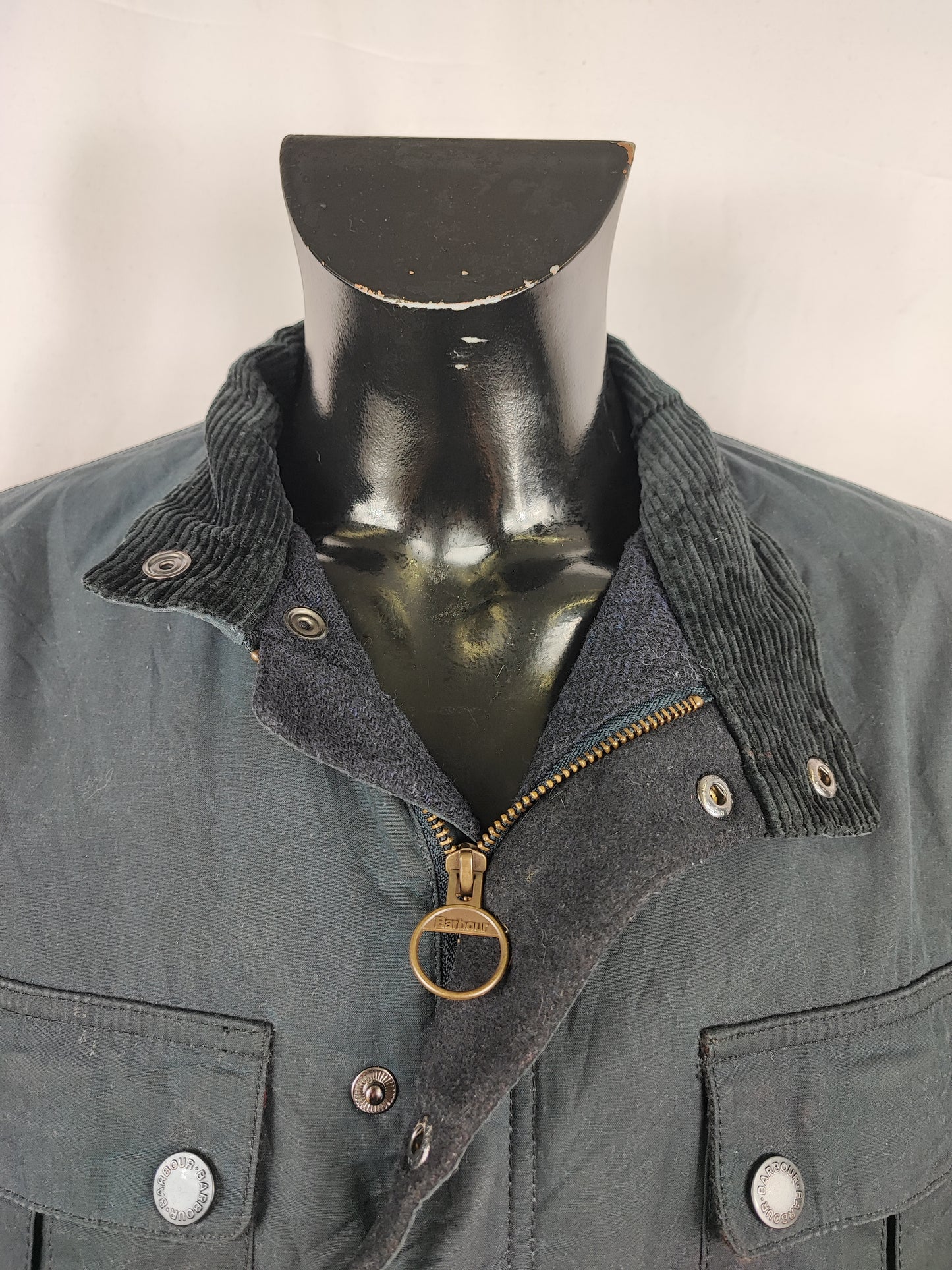 Giacca Barbour cerata da Uomo blu Spynie Jacket Large - Man Navy Wax Spynie Jacket size L