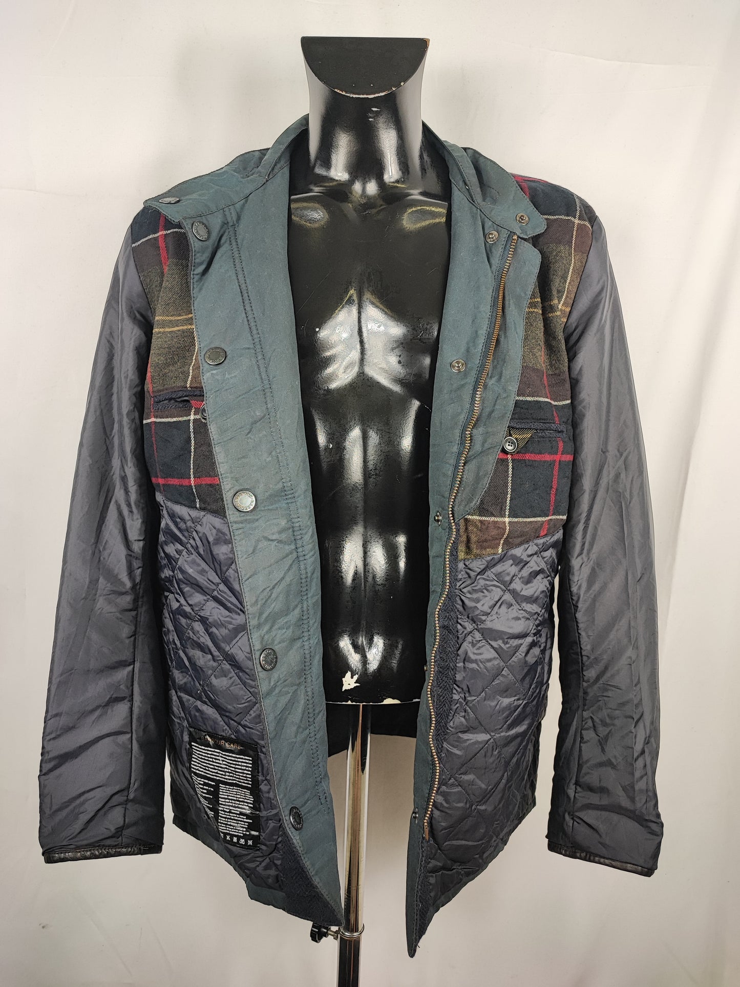 Giacca Barbour cerata da Uomo blu Spynie Jacket Large - Man Navy Wax Spynie Jacket size L