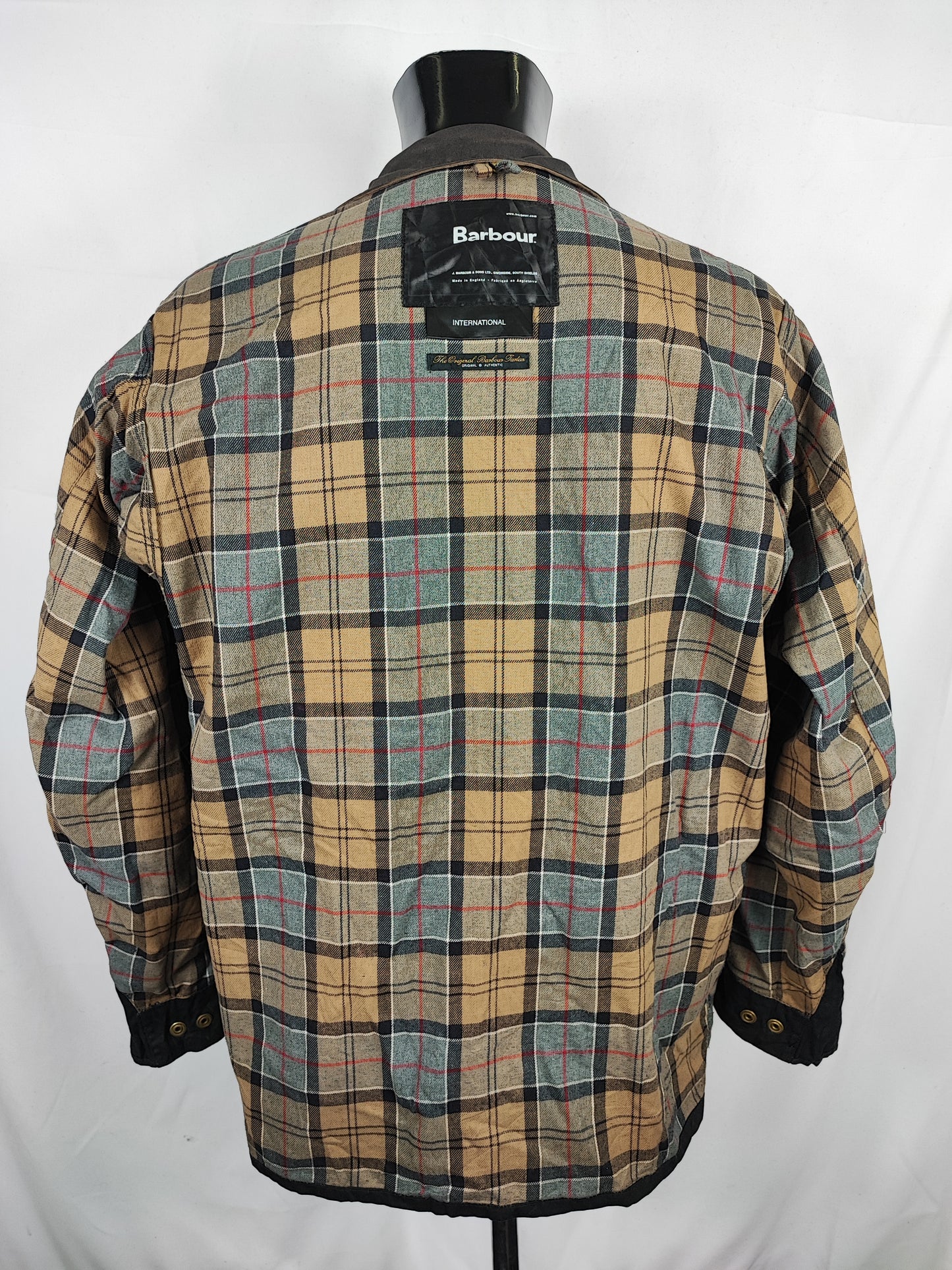 Barbour International nero uomo Large C42/107cm - Black Wax International Jacket C42 Size L