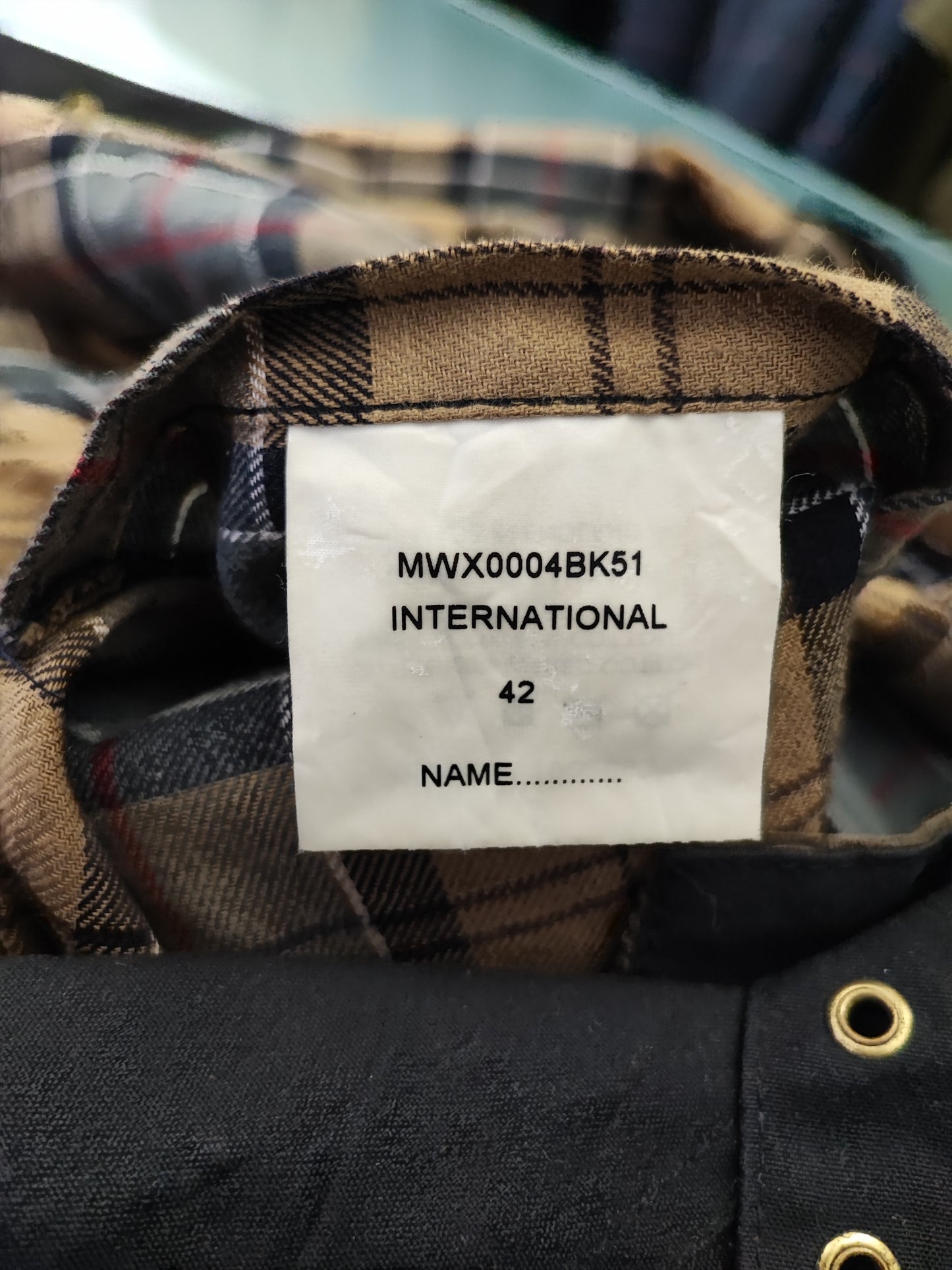Barbour International nero uomo Large C42/107cm - Black Wax International Jacket C42 Size L