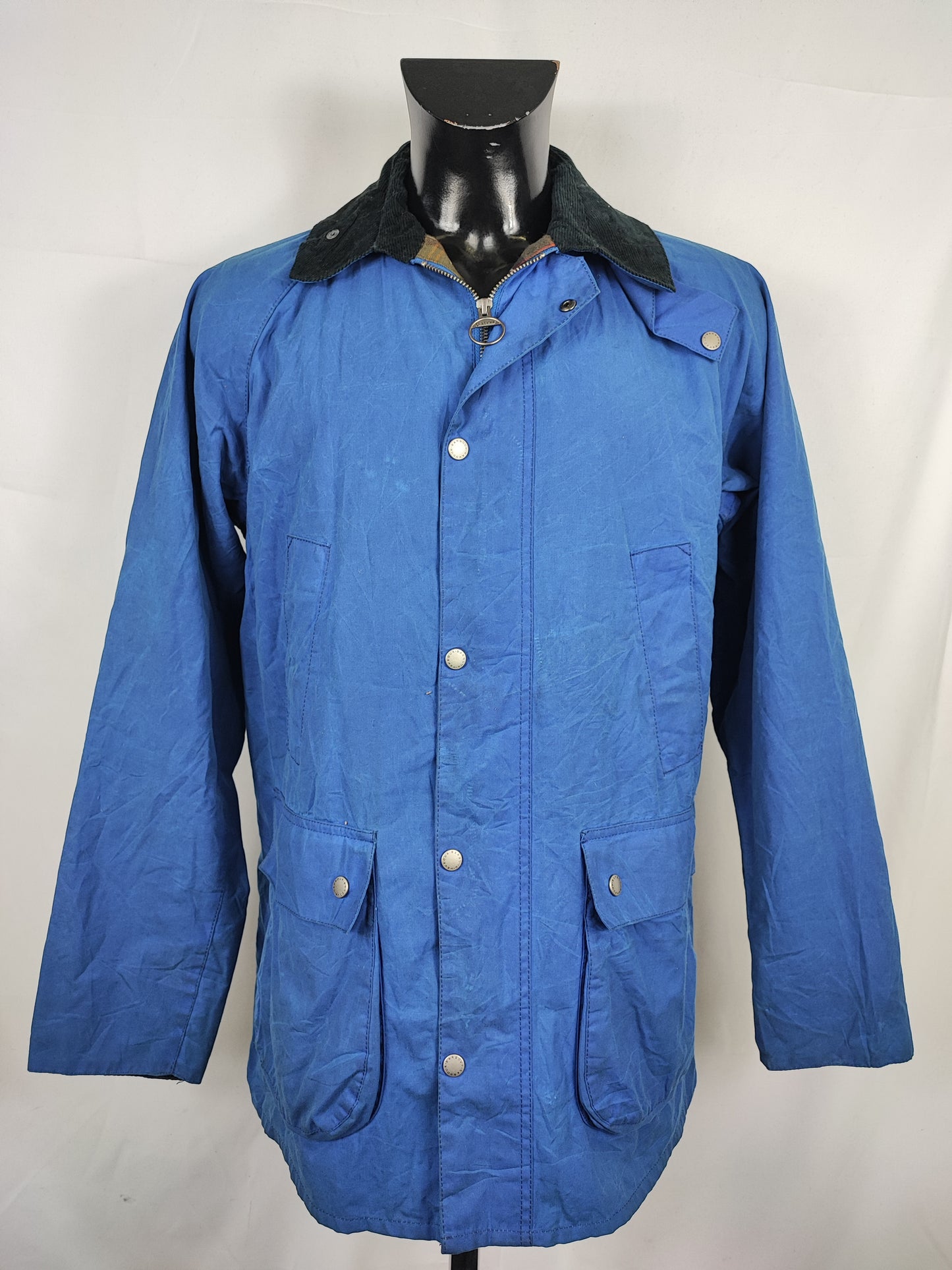 Giacca Barbour SMU Bedale da uomo blu L - Man Wax SMU Blue Bedale size Large