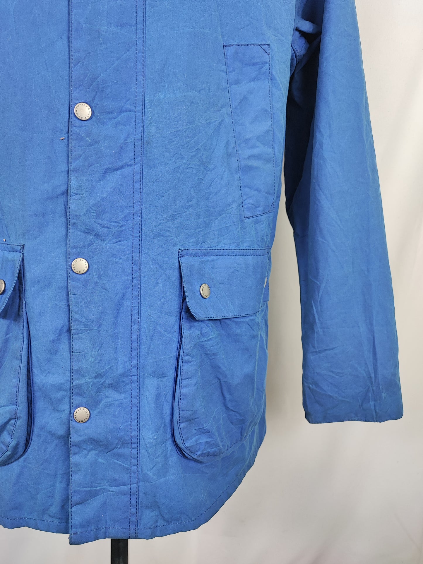 Giacca Barbour SMU Bedale da uomo blu L - Man Wax SMU Blue Bedale size Large
