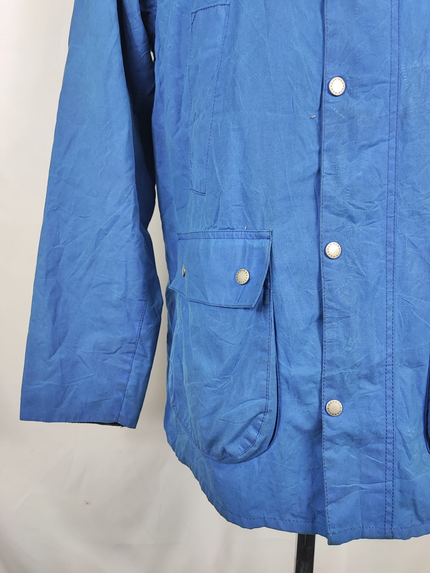 Giacca Barbour SMU Bedale da uomo blu L - Man Wax SMU Blue Bedale size Large