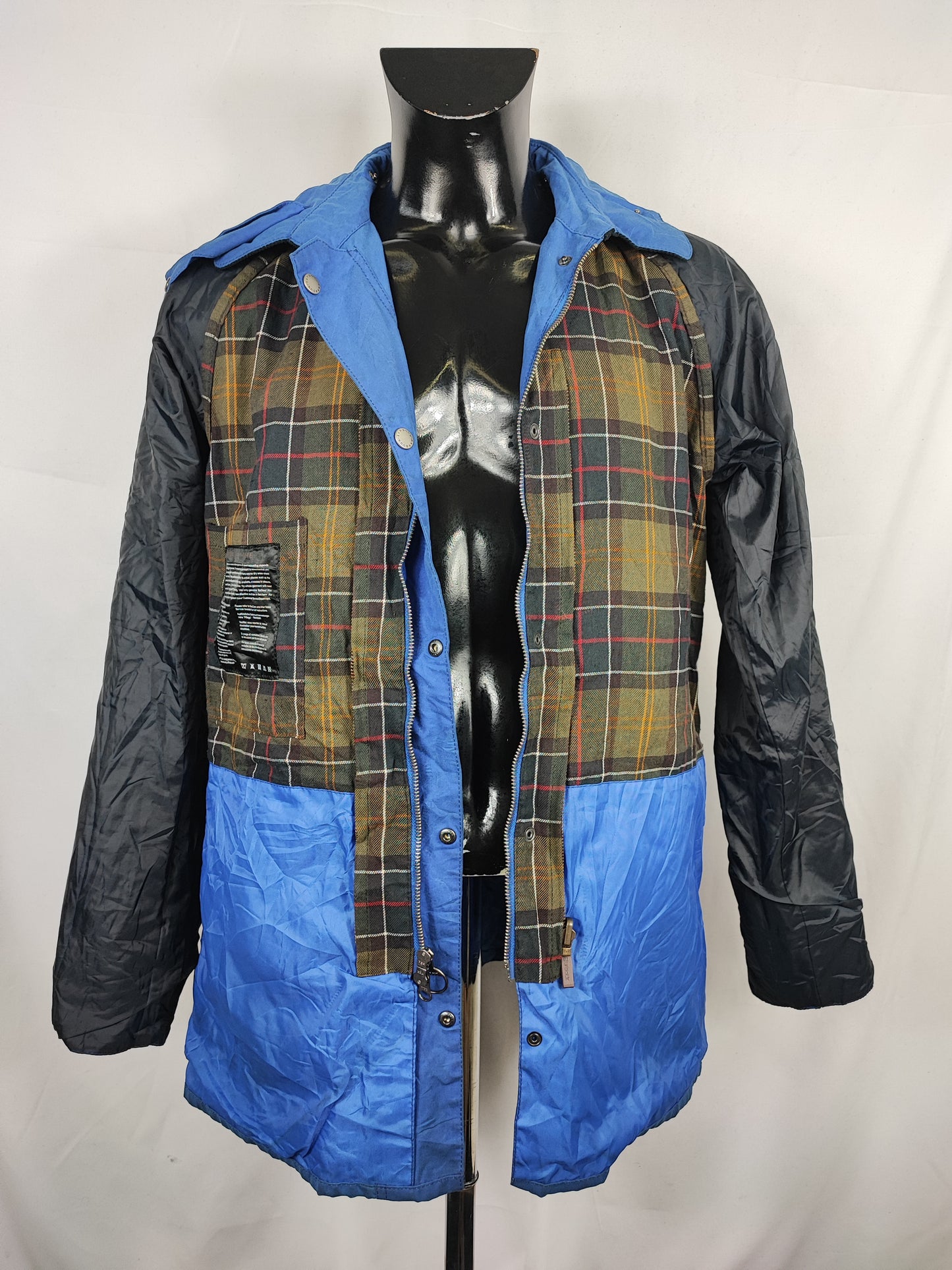 Giacca Barbour SMU Bedale da uomo blu L - Man Wax SMU Blue Bedale size Large