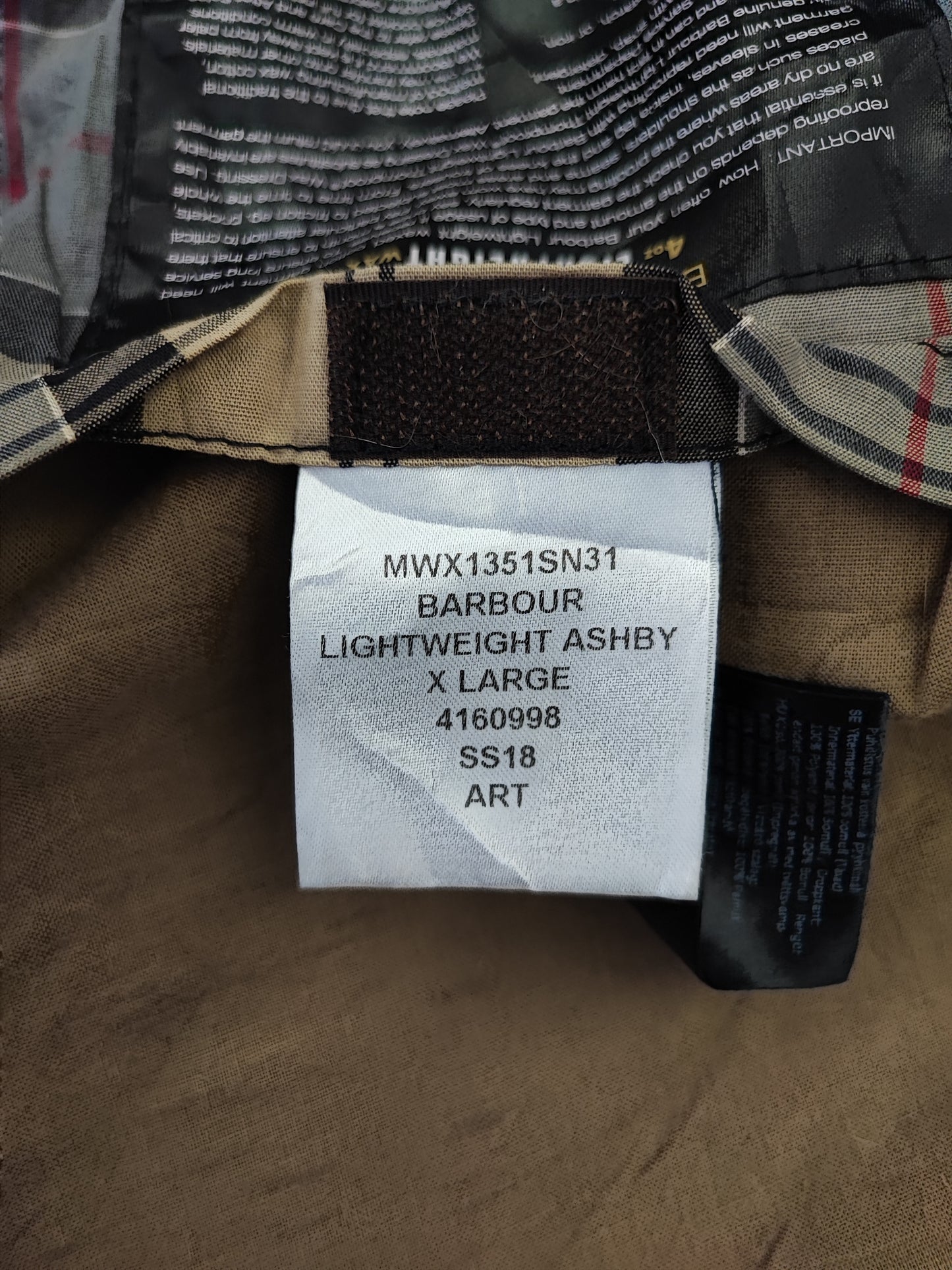 Barbour Giacca uomo beige Lightweight Ashby XLarge - Man Beige Lightweight Ashby Jacket Size XLarge