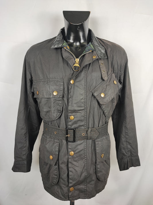 Giacca Barbour Beacon Nero A7 C40/102 cm Man Vintage Black Beacon Jacket size Medium