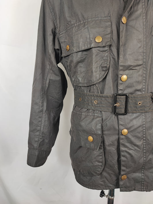 Giacca Barbour Beacon Nero A7 C40/102 cm Man Vintage Black Beacon Jacket size Medium