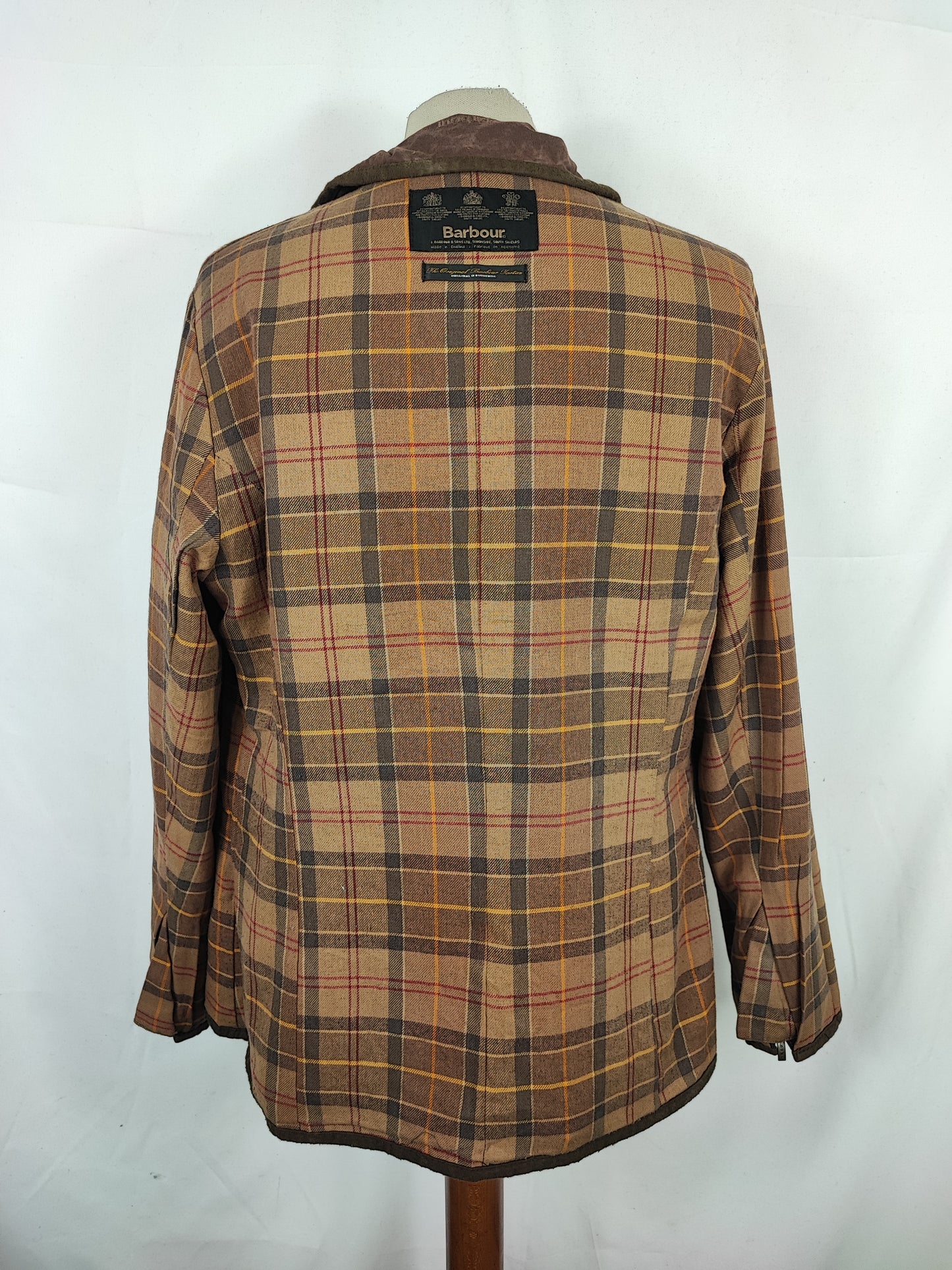 Barbour Giacca corta marrone donna Utility Medium 42 Lady Brown Utility wax Jacket uk12