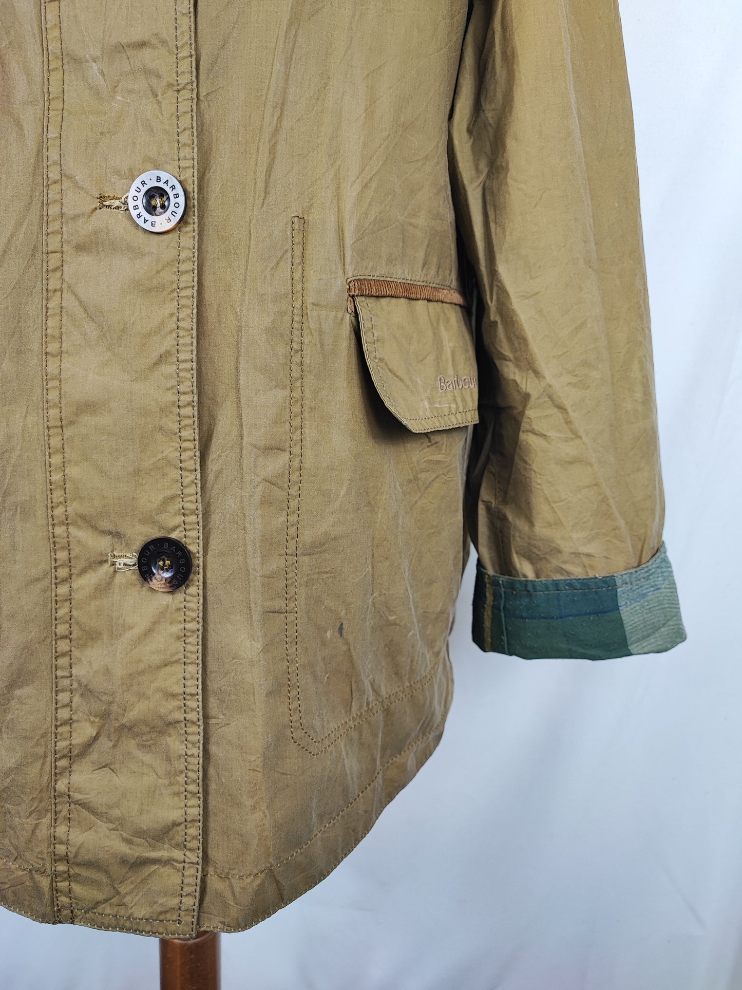 Giacca Barbour Unisex Beige Christie UK18 tg. 46/48 ita Sand Wax Christie jacket size uk18