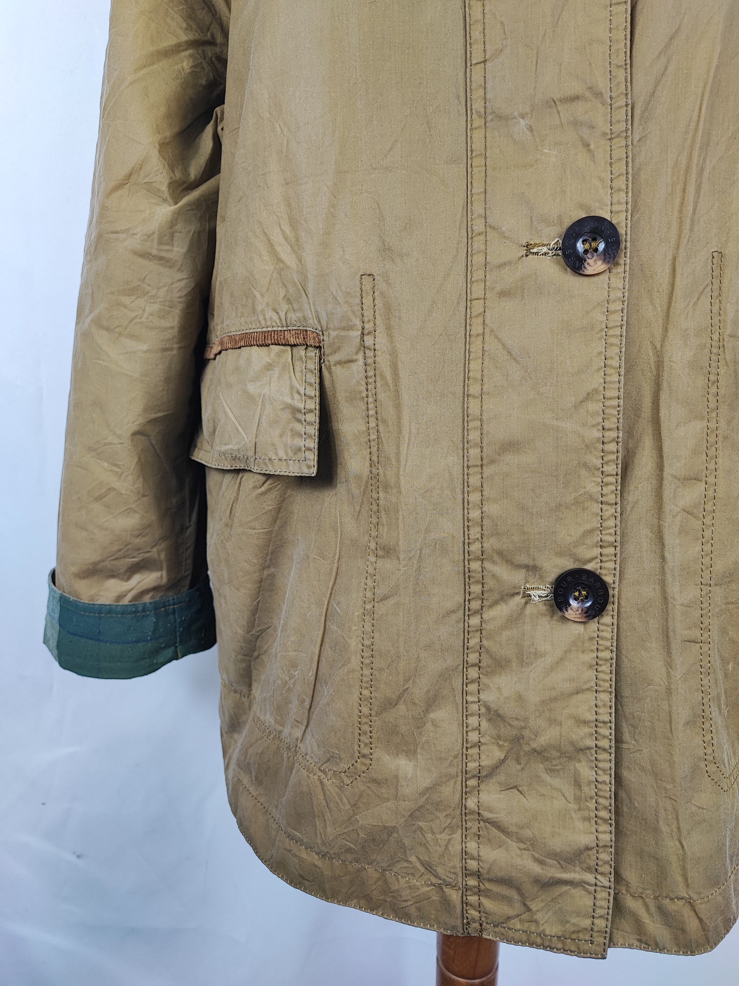 Giacca Barbour Unisex Beige Christie UK18 tg. 46/48 ita Sand Wax Christie jacket size uk18