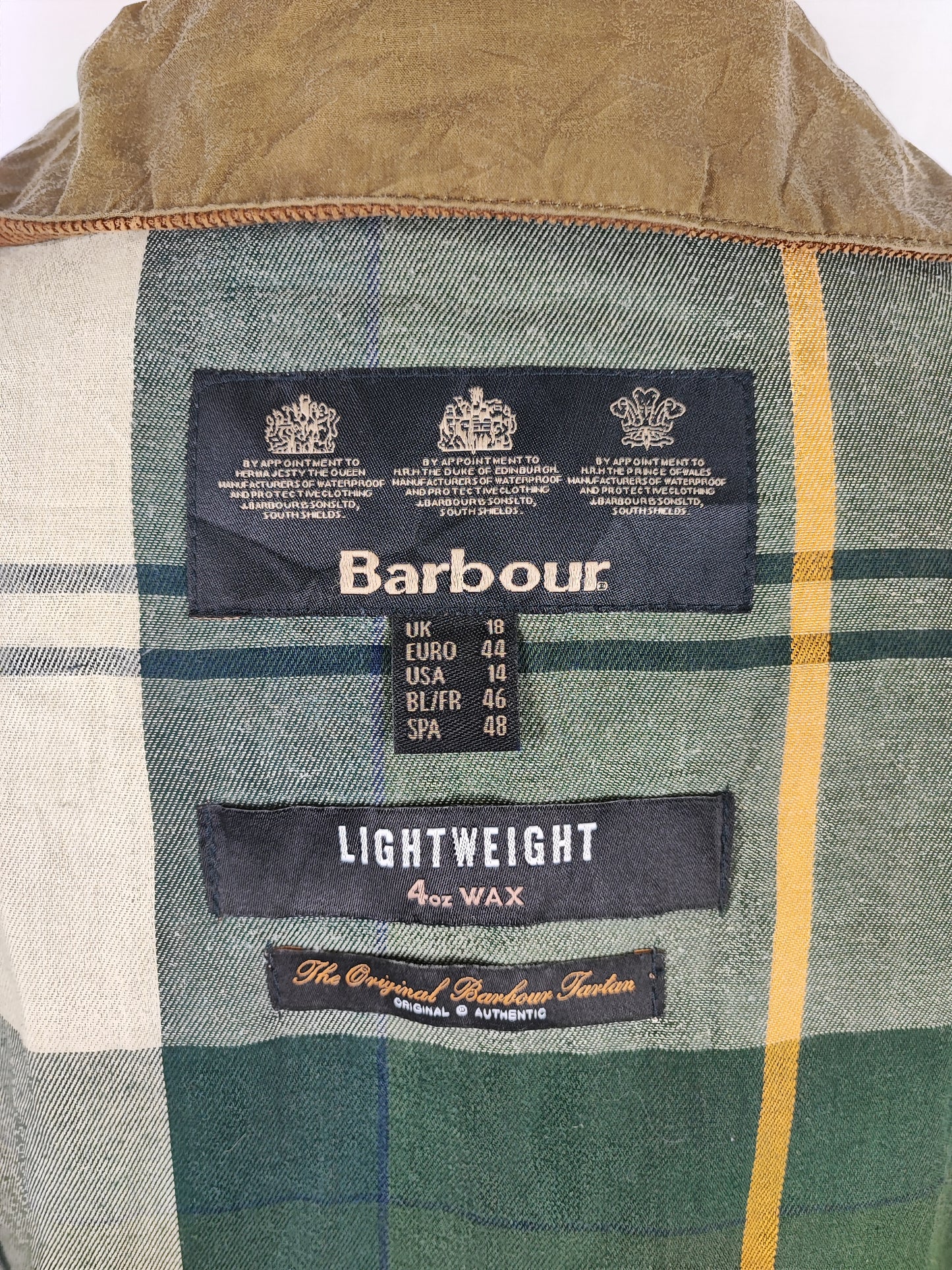 Giacca Barbour Unisex Beige Christie UK18 tg. 46/48 ita Sand Wax Christie jacket size uk18