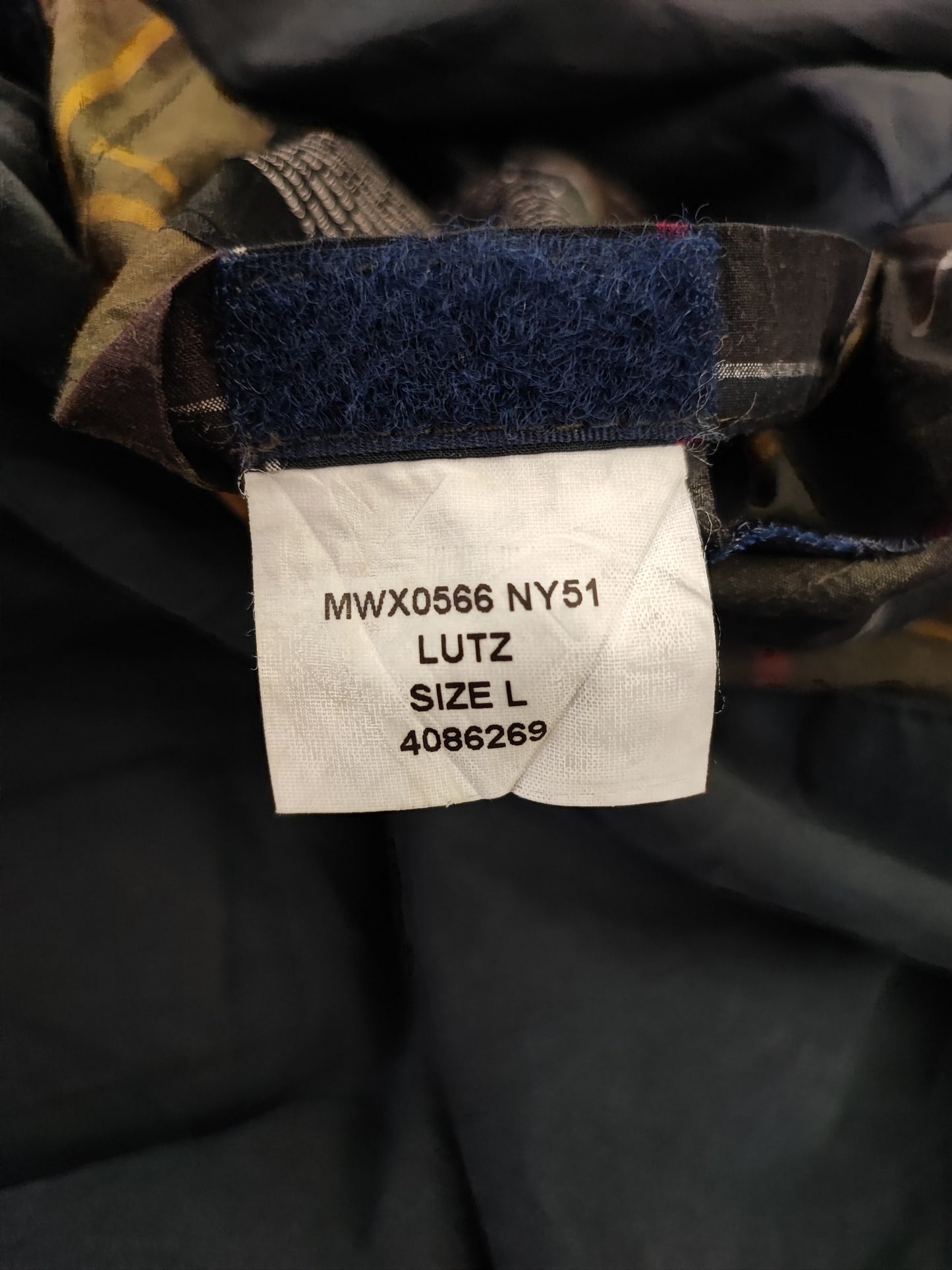 Giacca Barbour Uomo blu cerato Lutz Large- Navy waxed cotton Jacket Size Large