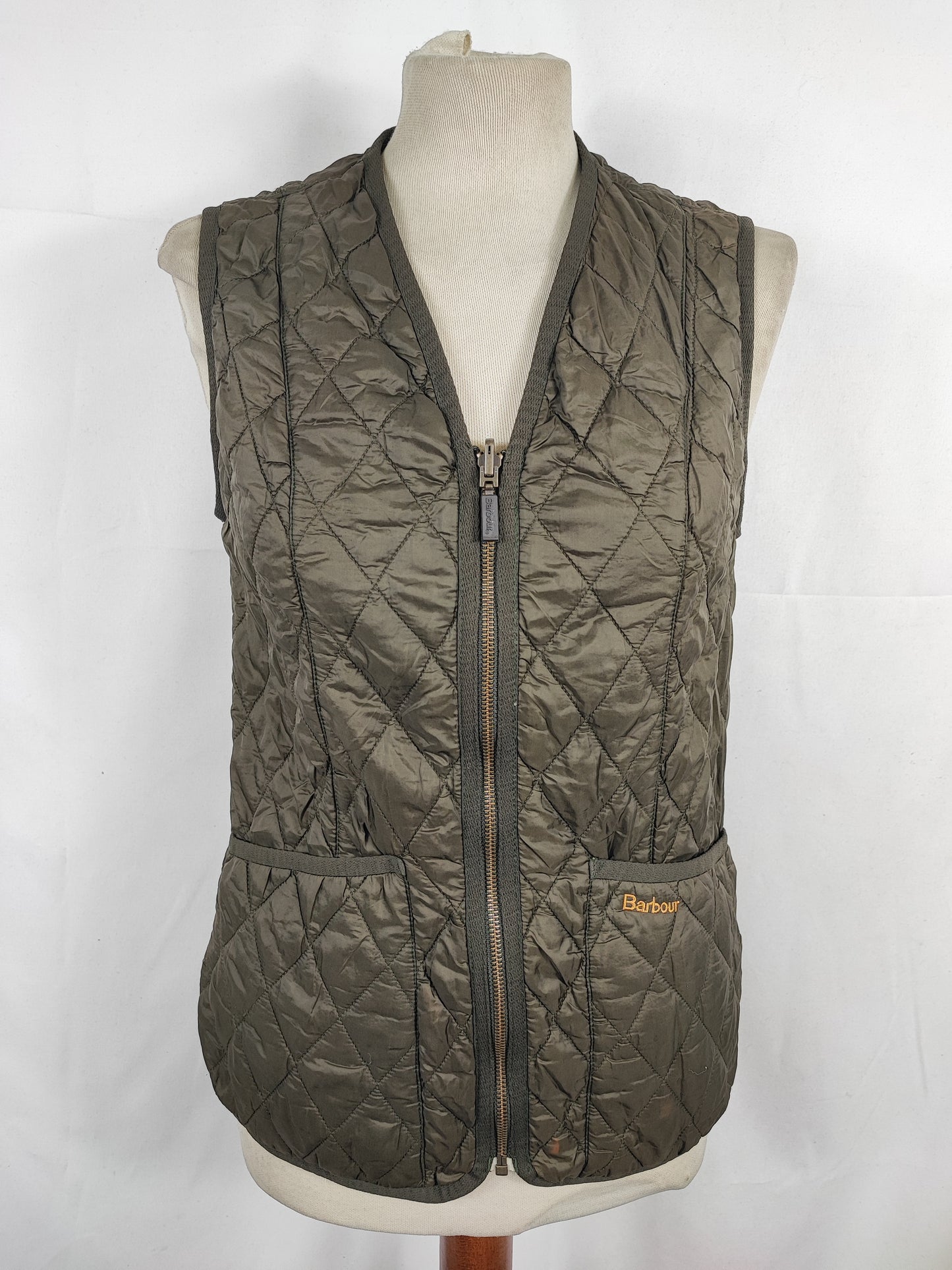 Gilet Barbour verde da donna UK10 Small - Barbour Betty Interactive Lady Liner uk10
